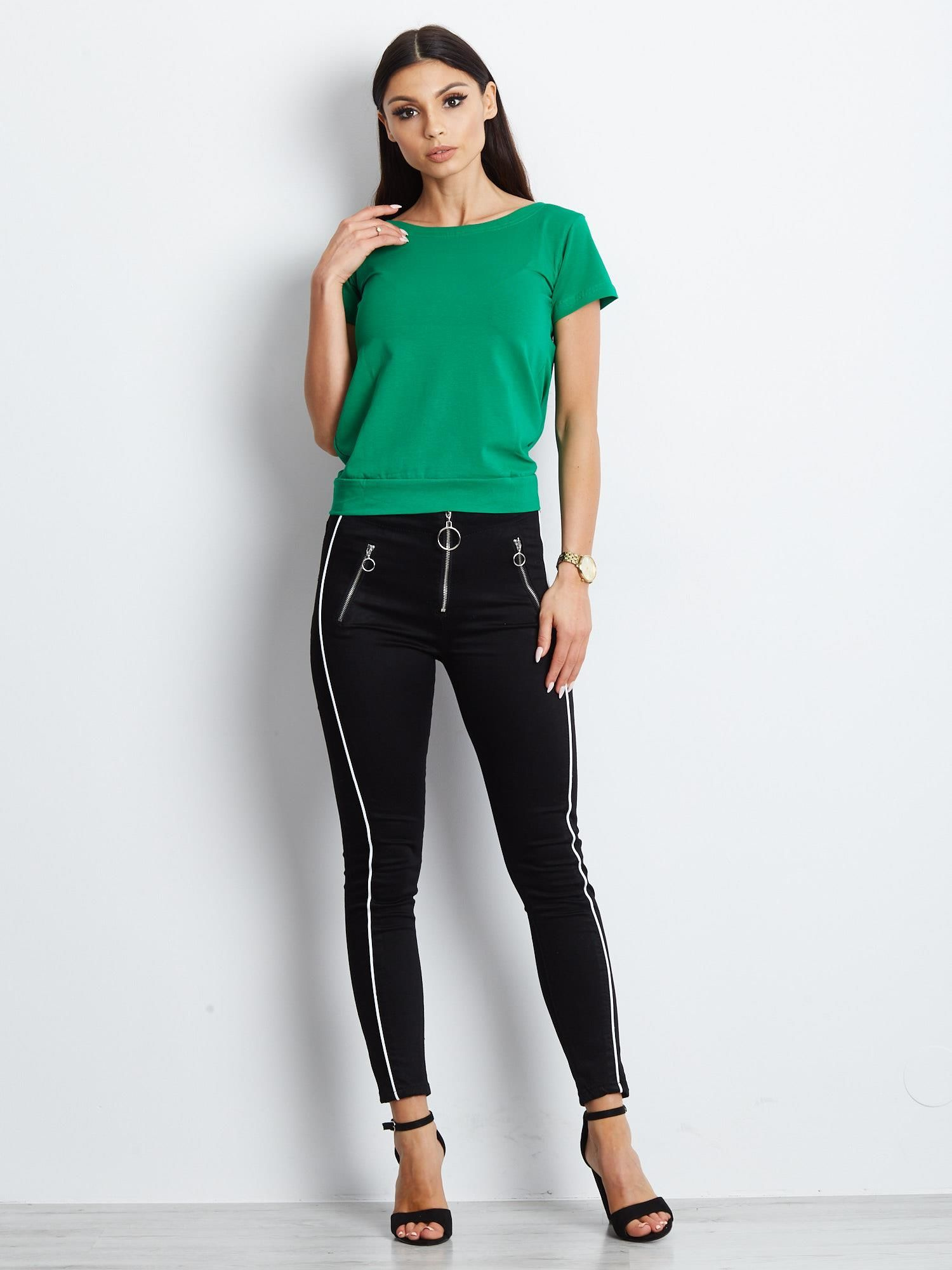 T-shirt Ciemny zielony