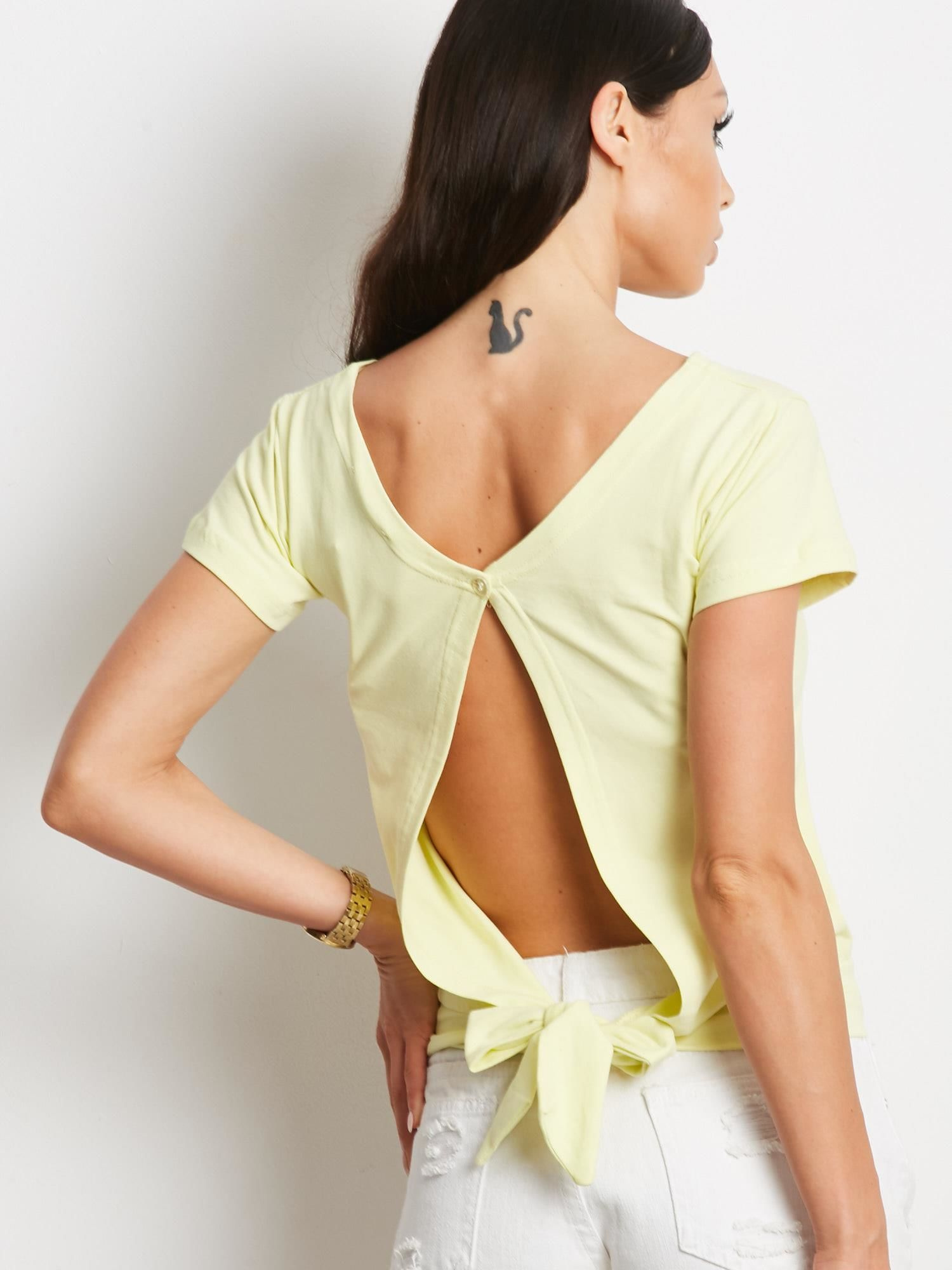 T-shirt Jasny żółty