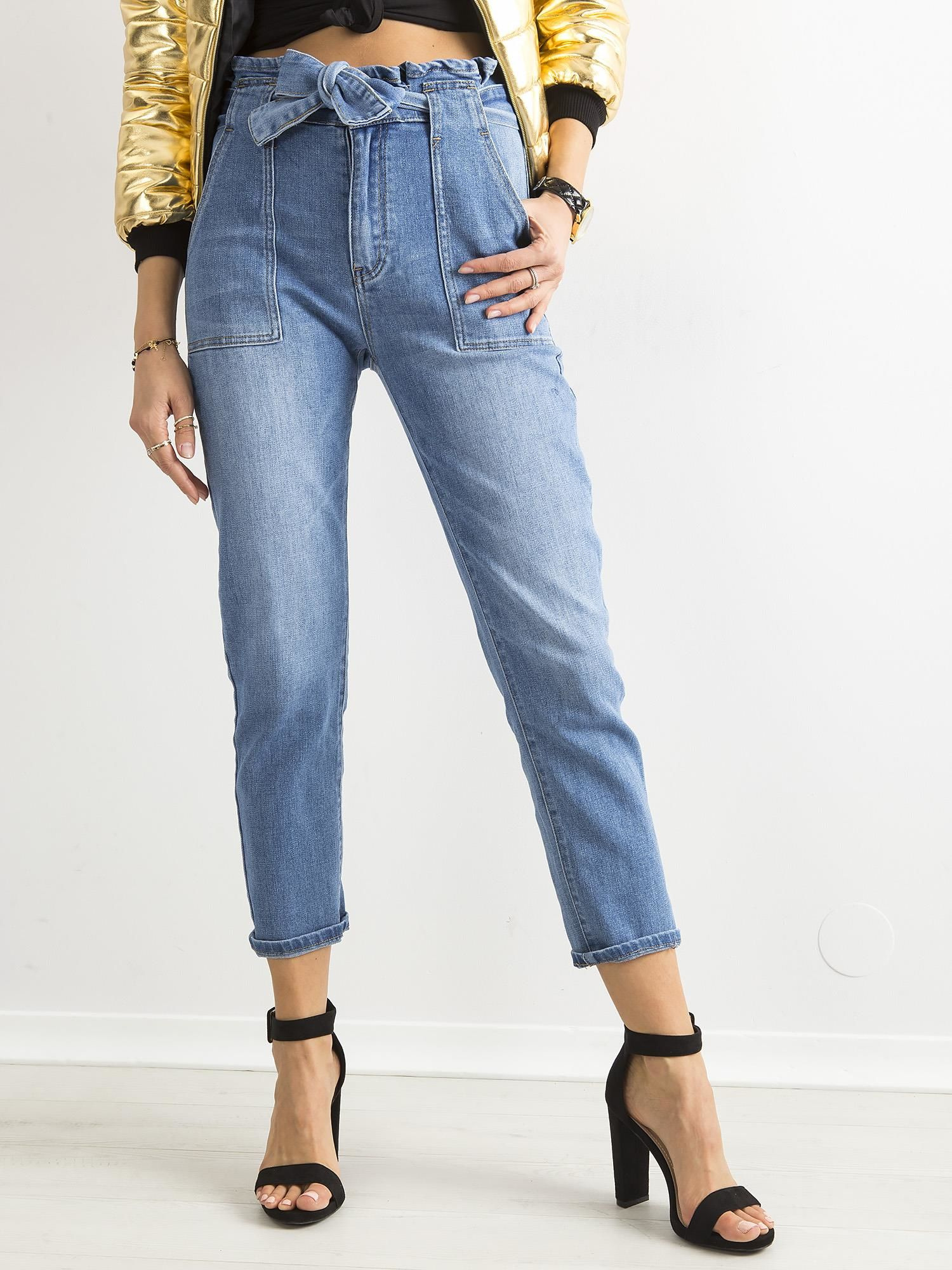 Spodnie jeans Niebieski