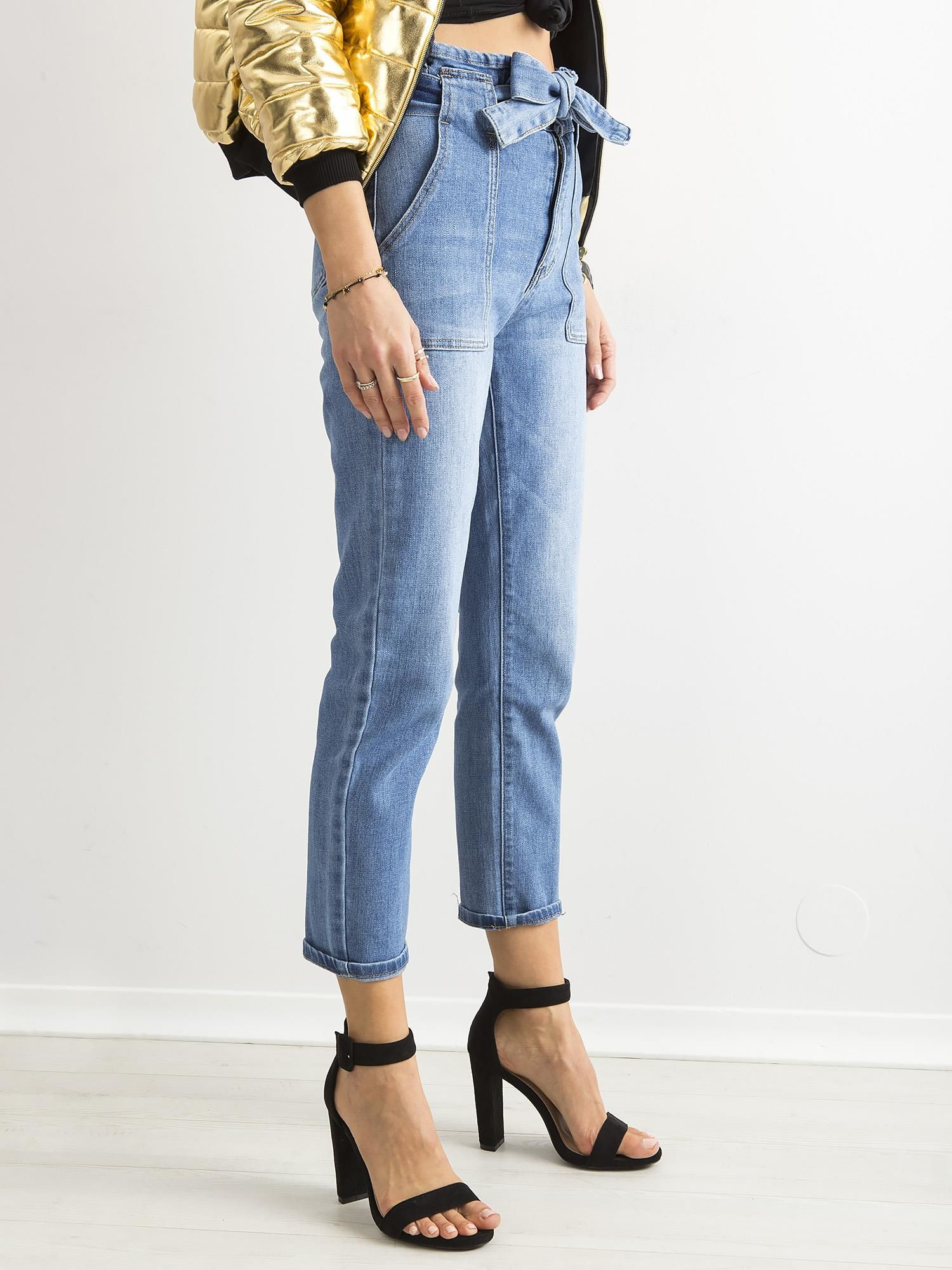 Spodnie jeans Niebieski