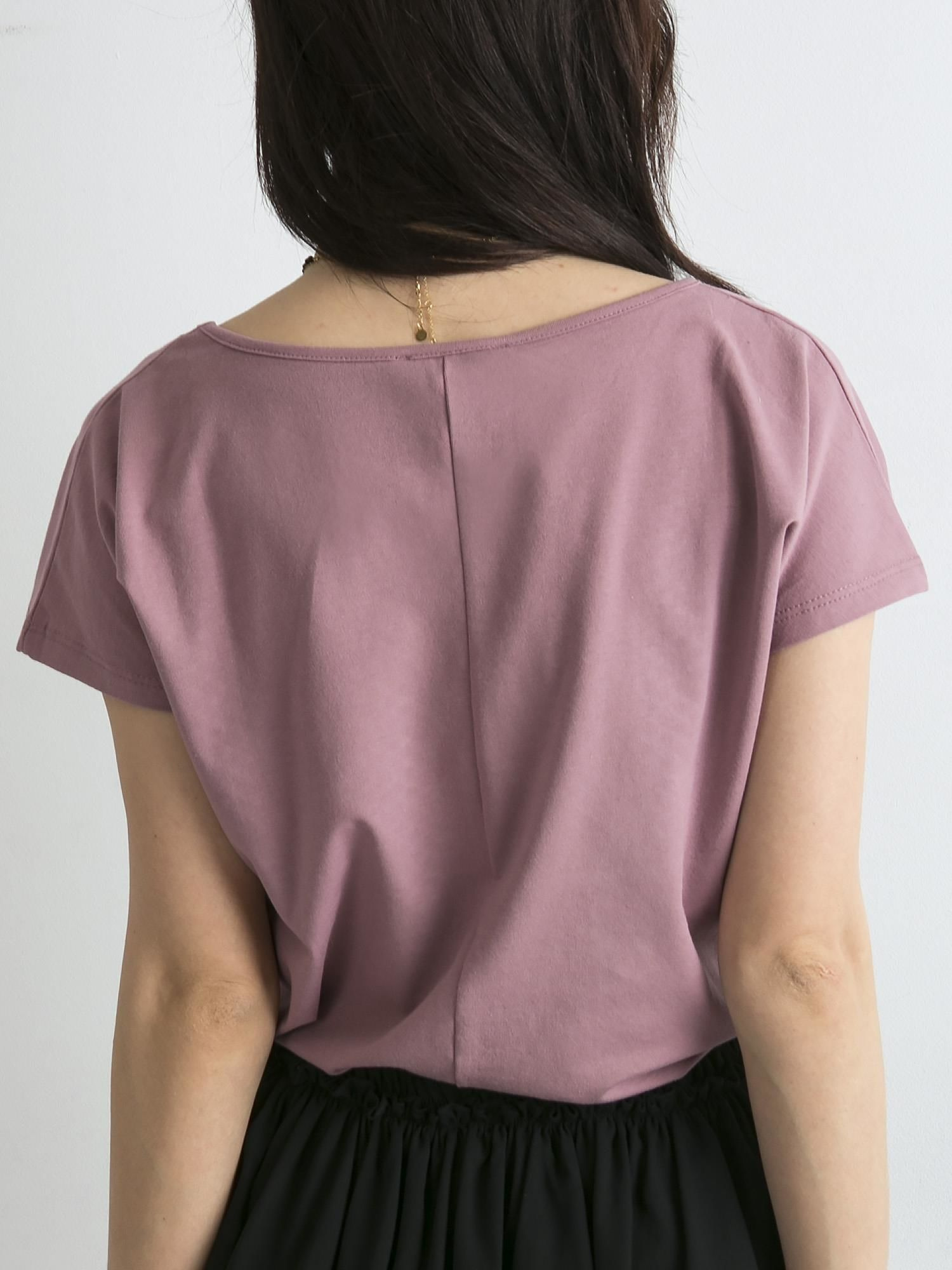 T-shirt Ciemny różowy
