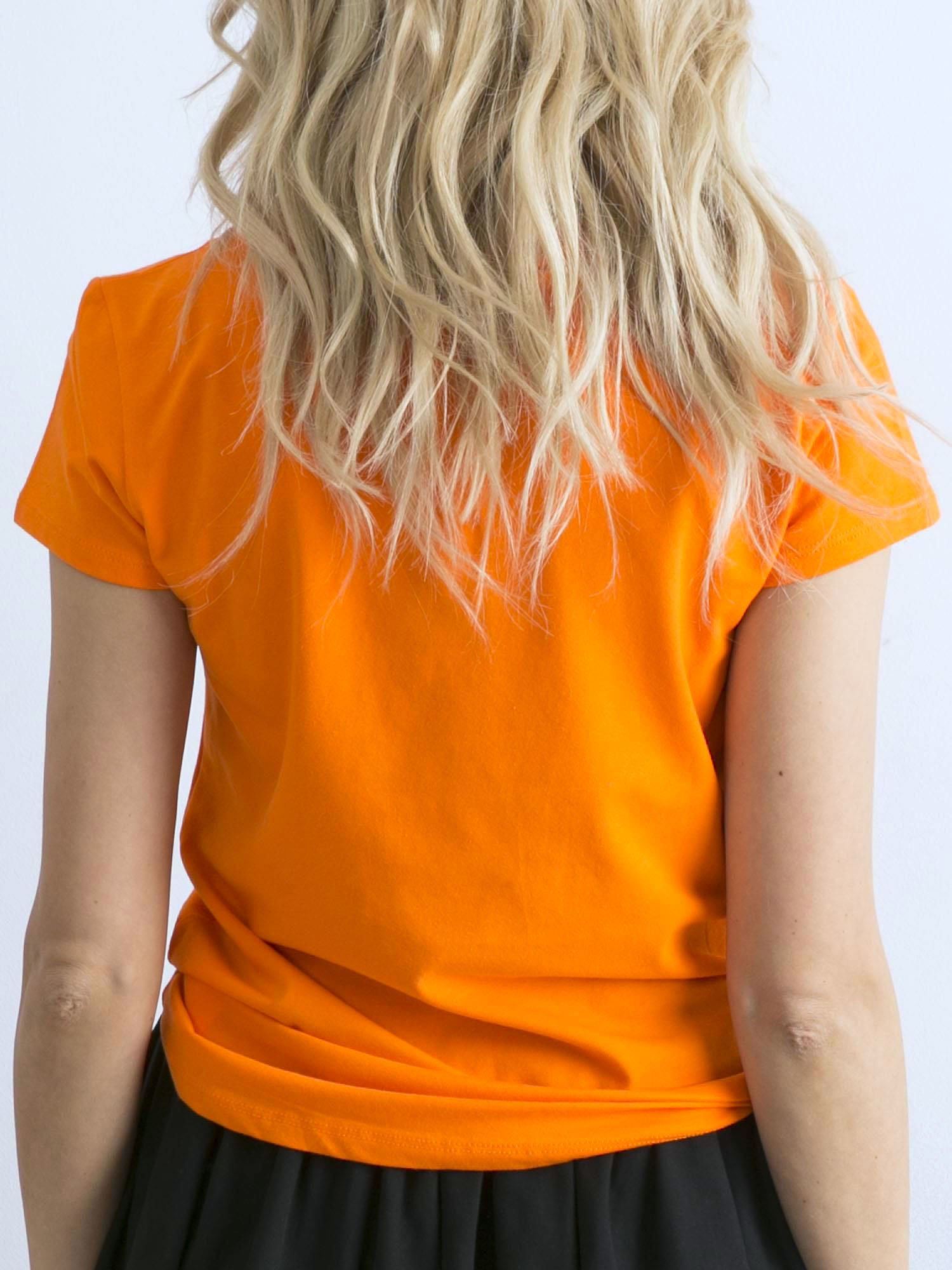 T-shirt Pomarańczowy
