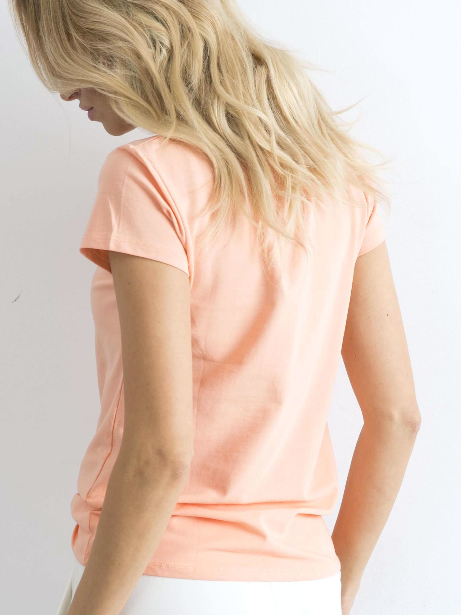 T-shirt Brzoskwiniowy