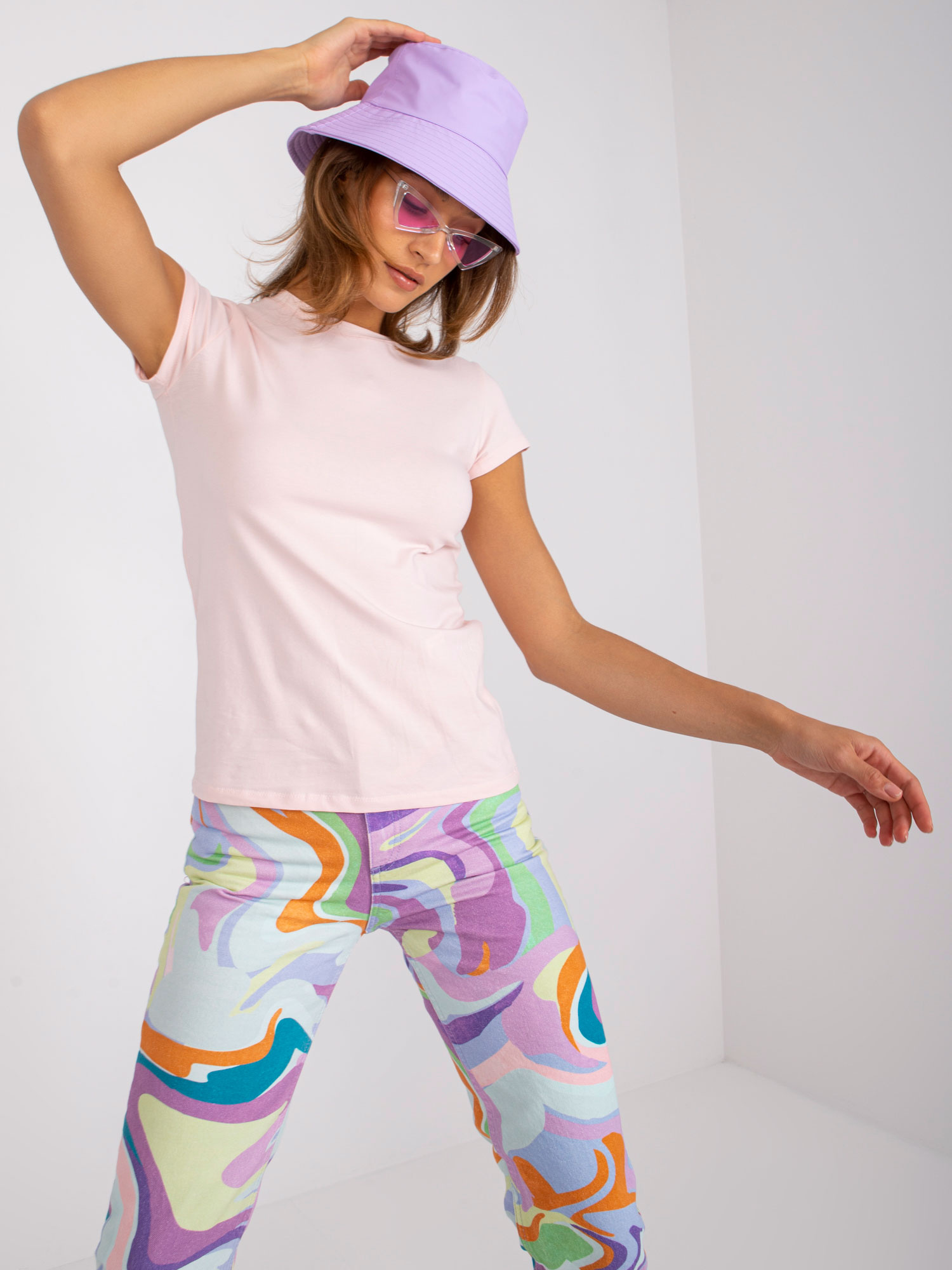 T-shirt Jasny różowy