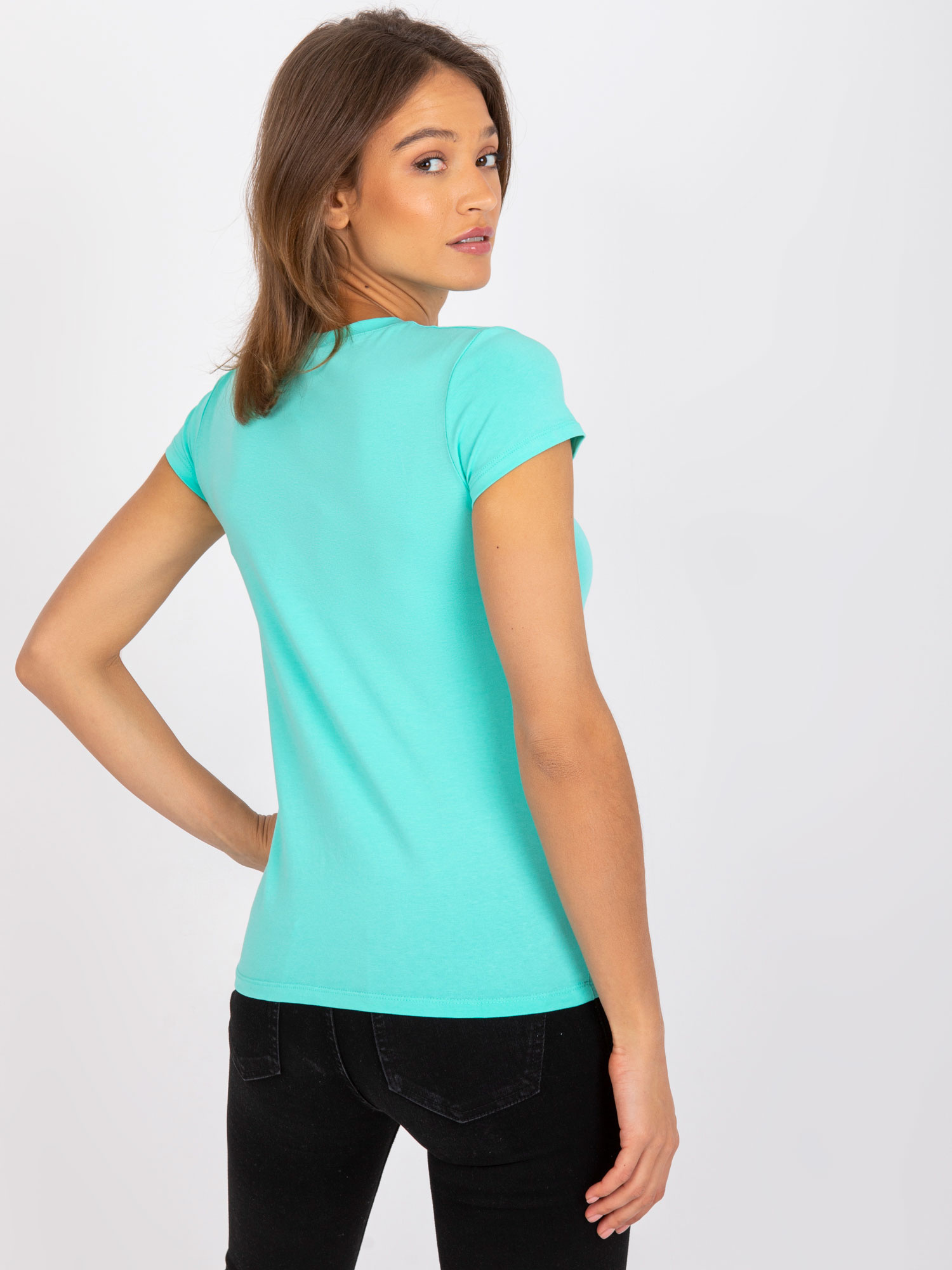 T-shirt Turkusowy
