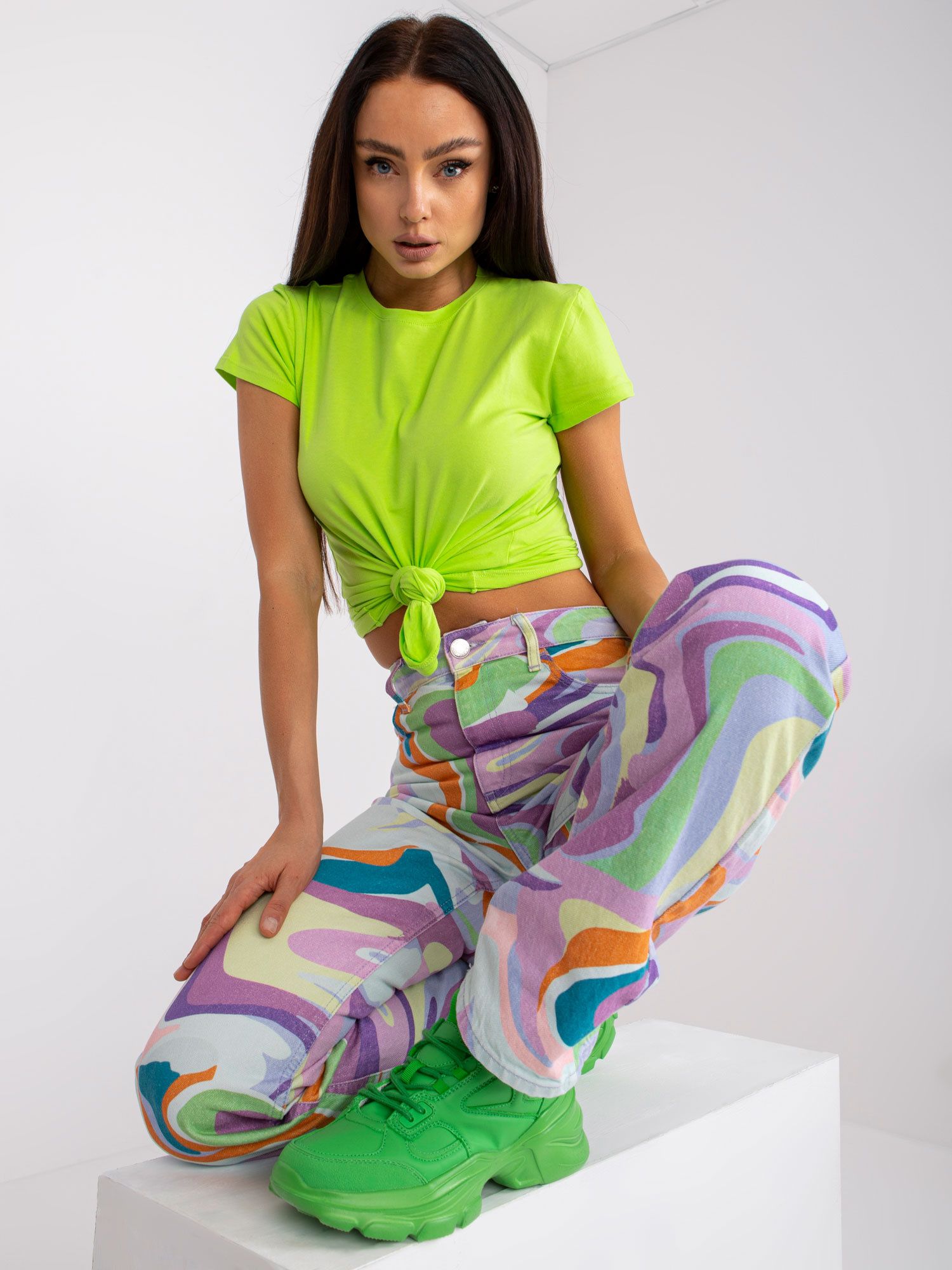 T-shirt Fluo zielony