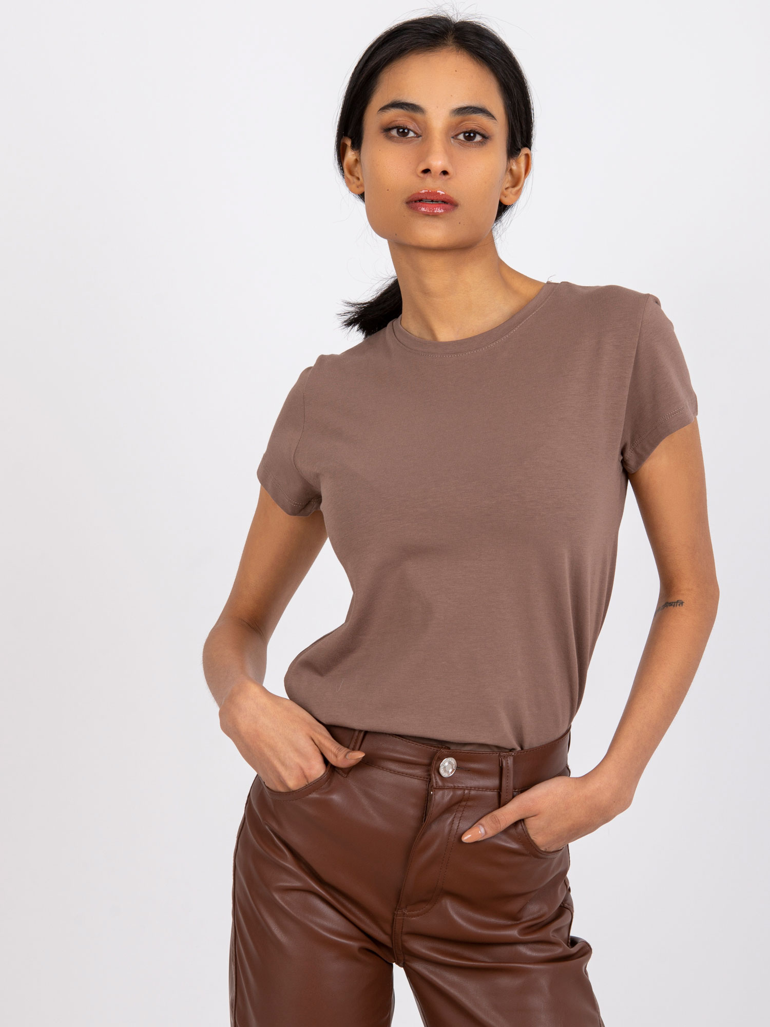 T-shirt Brązowy