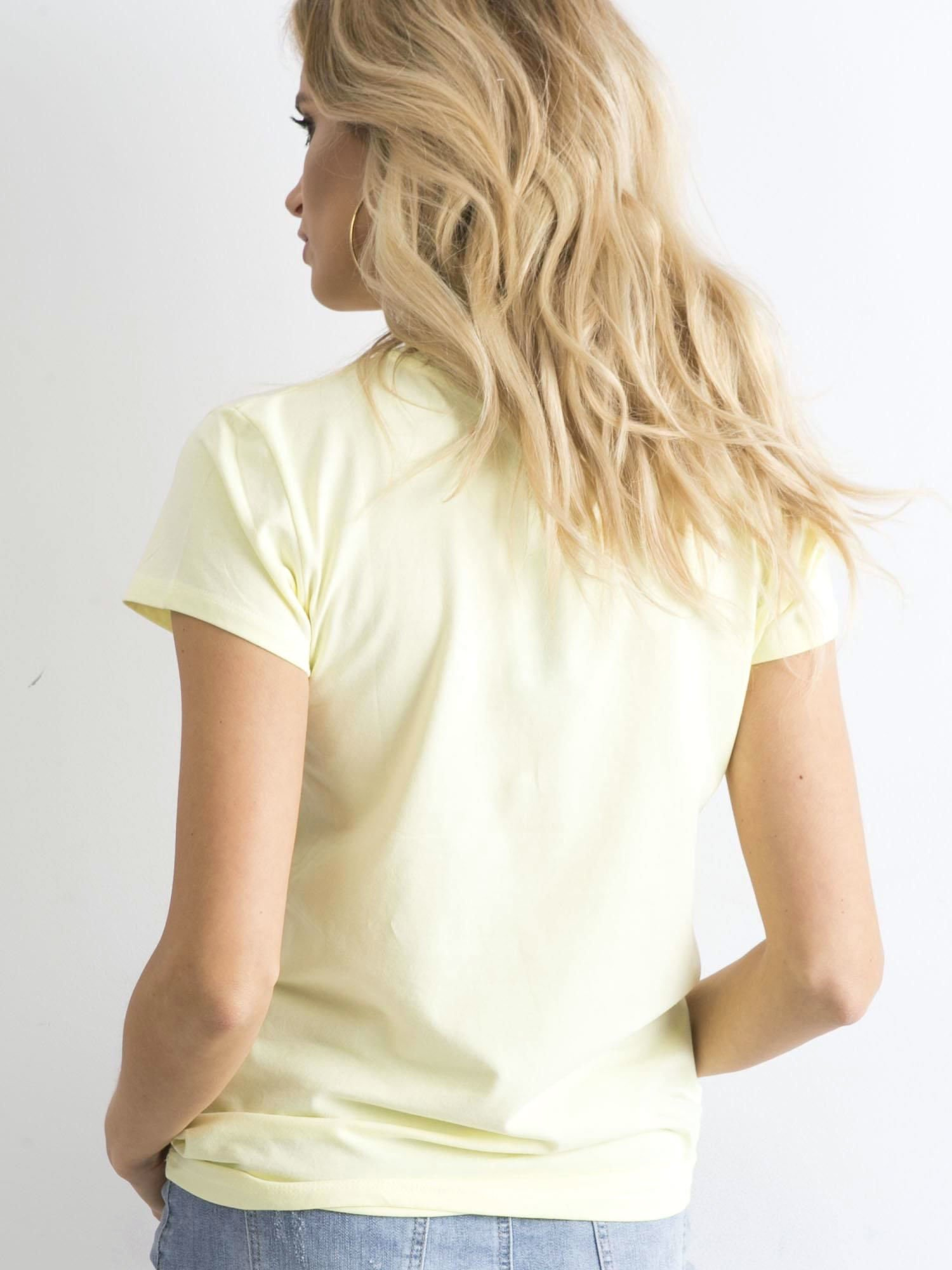 T-shirt Jasny żółty