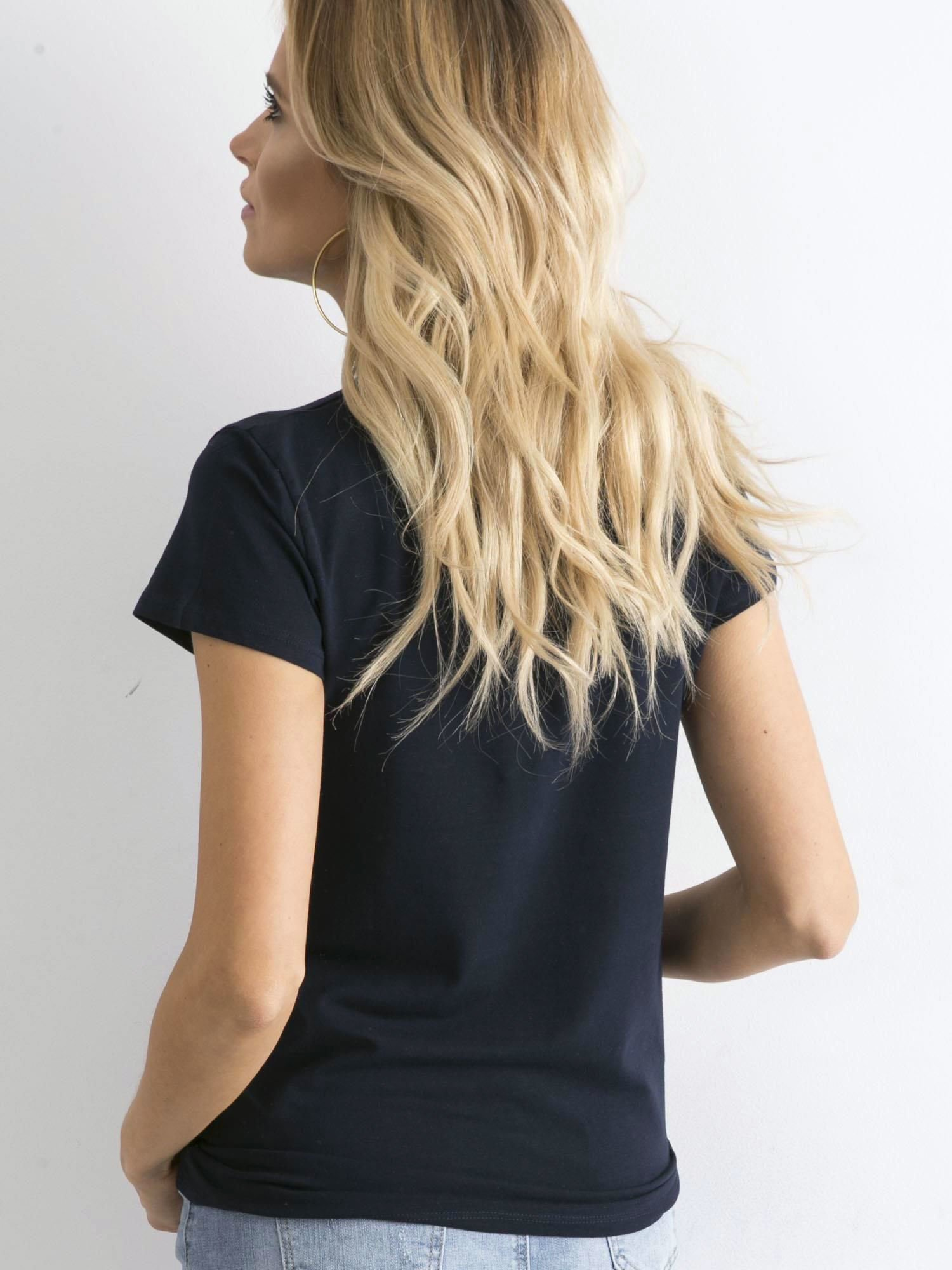 T-shirt Granatowy