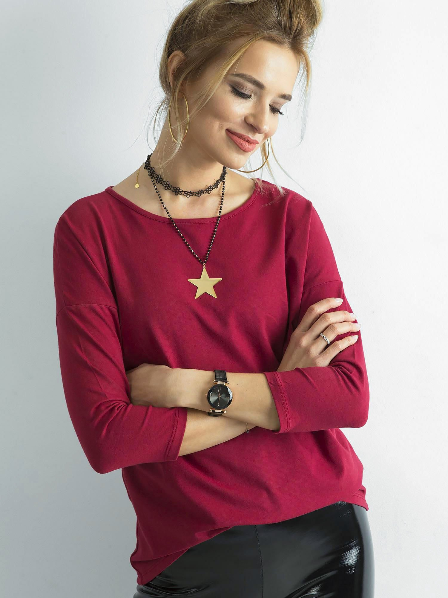 Bluzka Bordowy