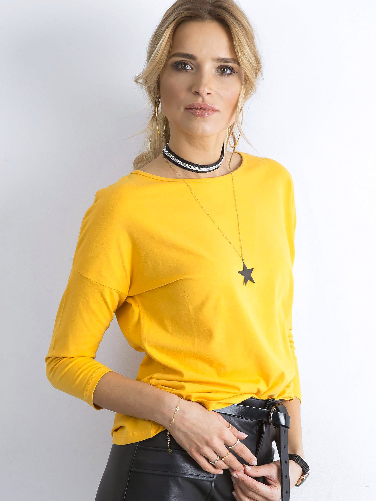 Bluzka Ciemny żółty