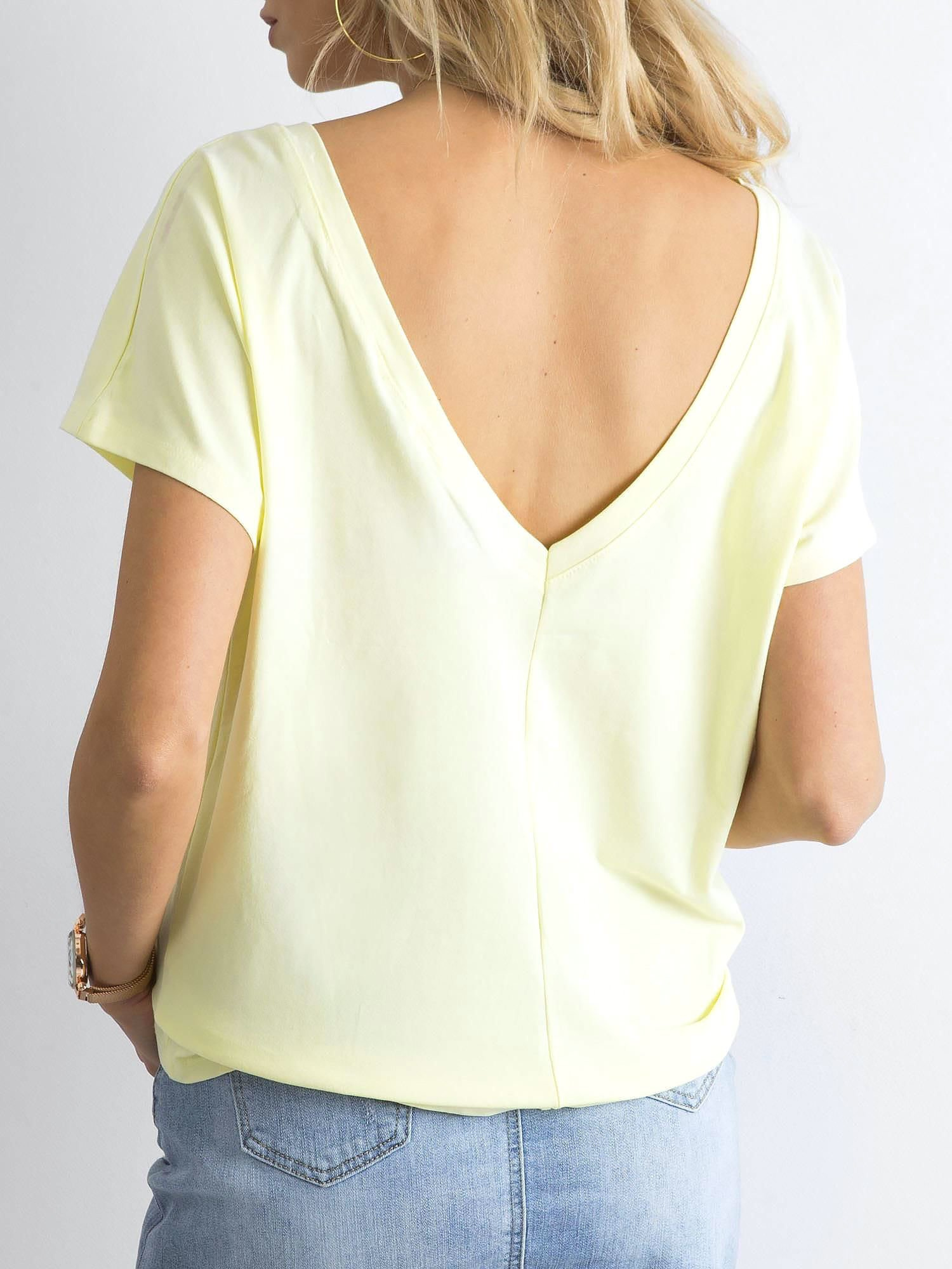 T-shirt Jasny żółty