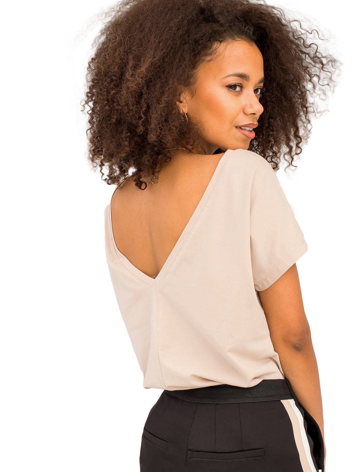 T-shirt Beżowy