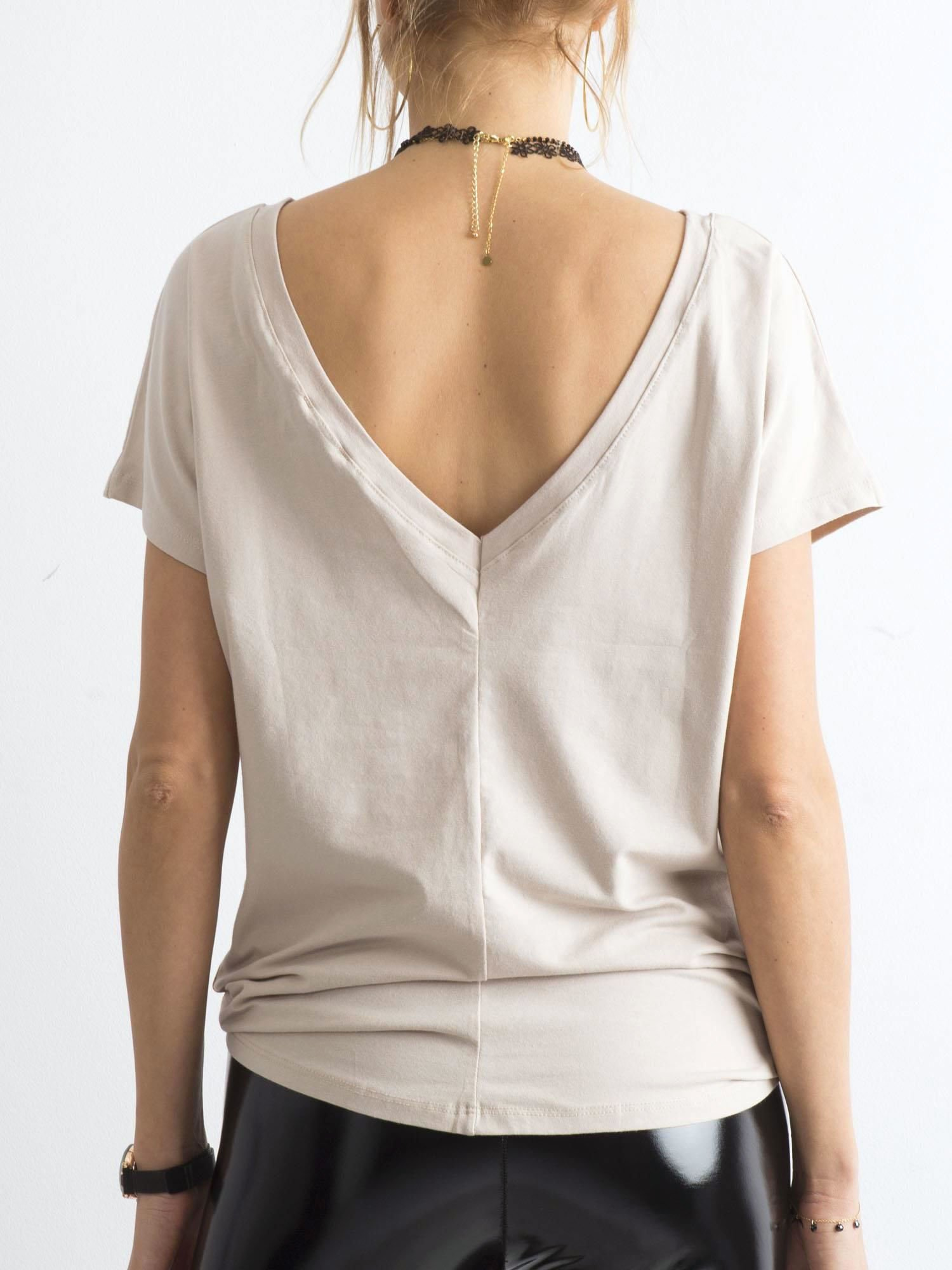 T-shirt Beżowy