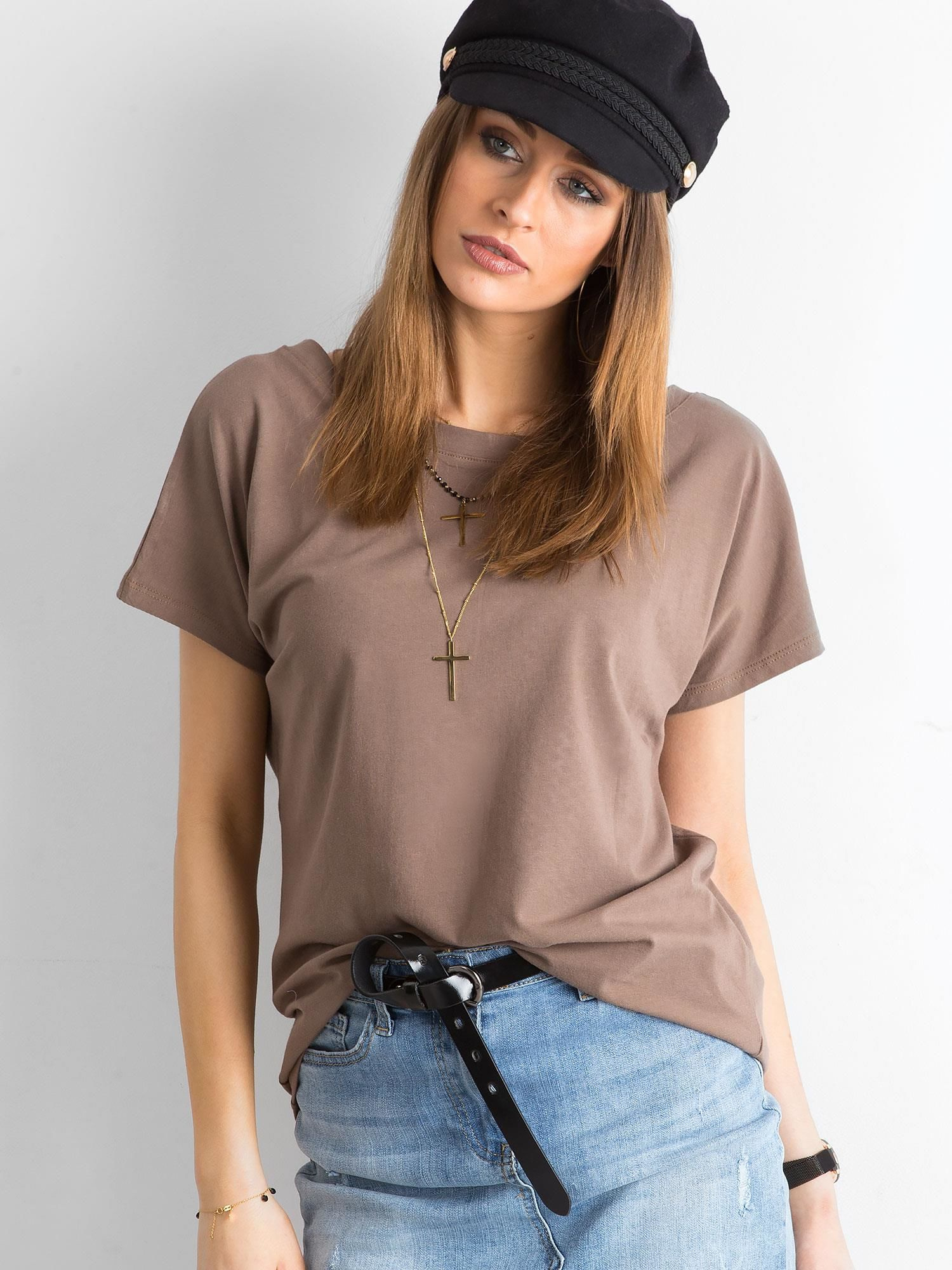 T-shirt Brązowy