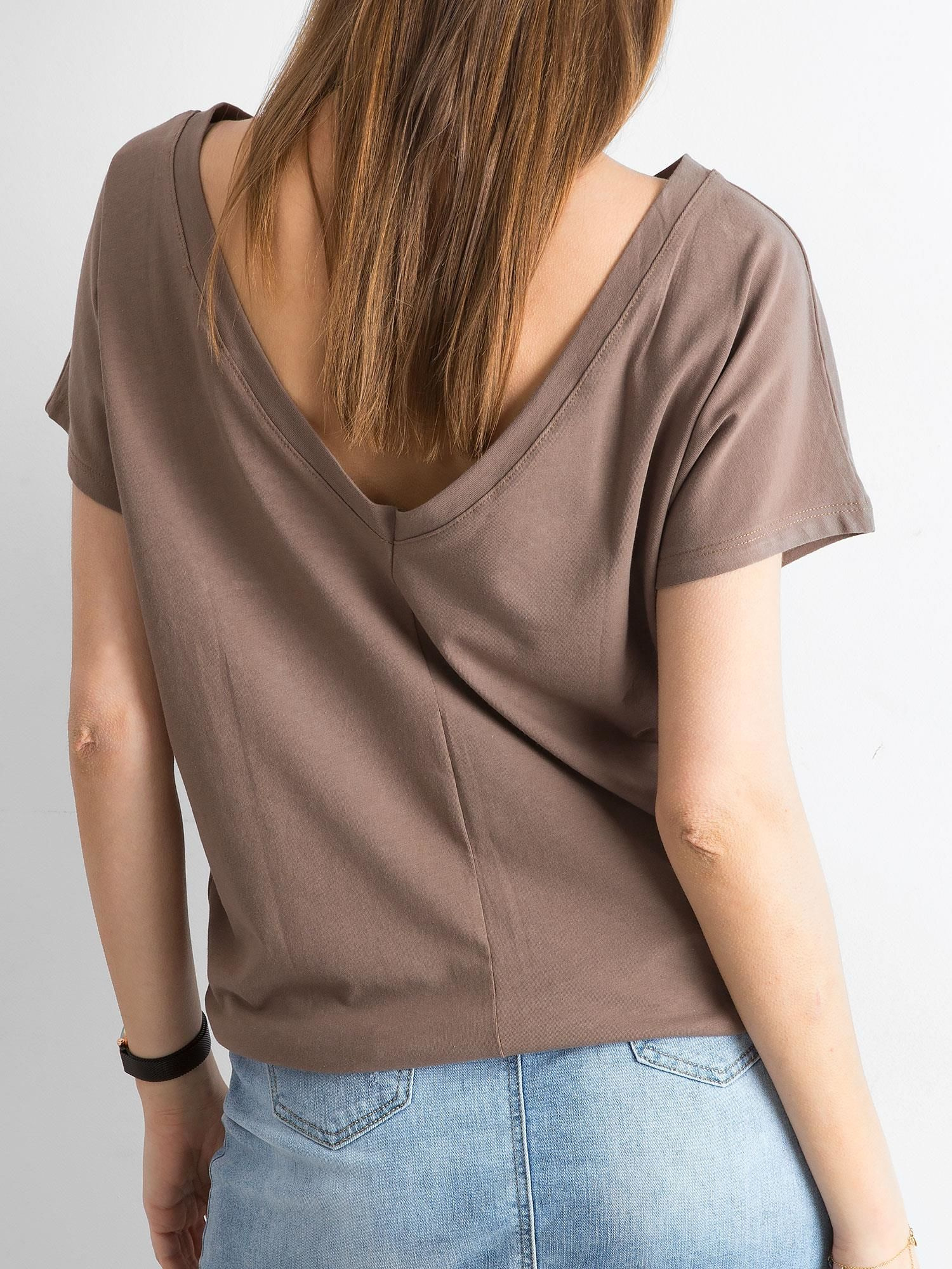 T-shirt Brązowy