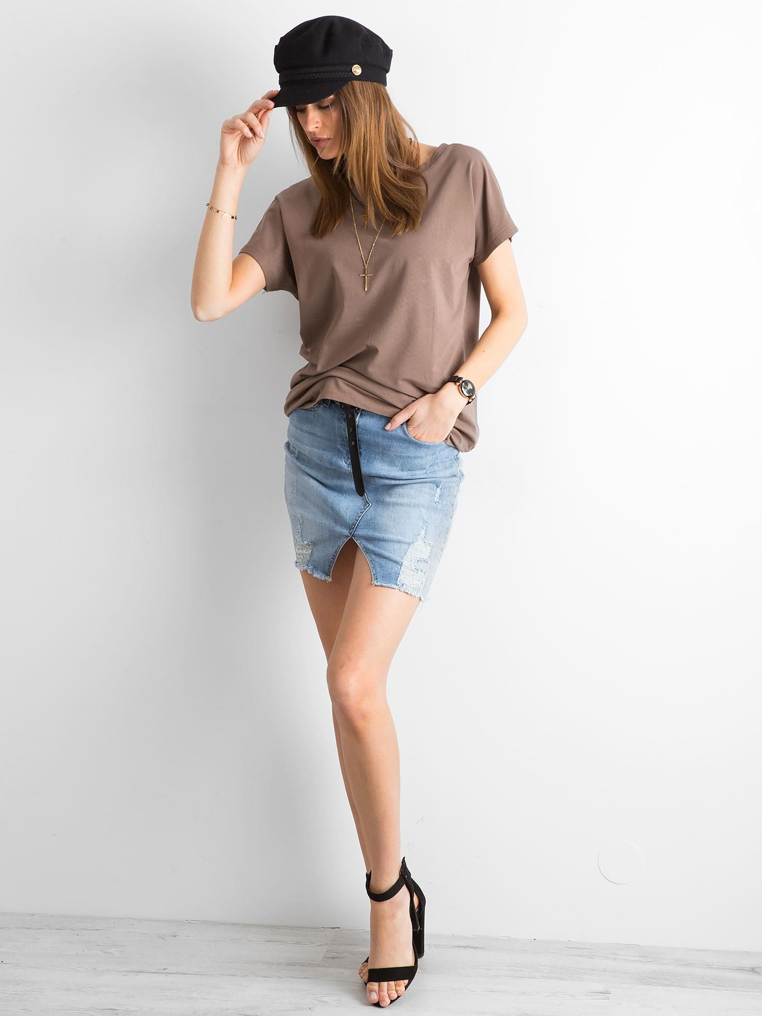 T-shirt Brązowy