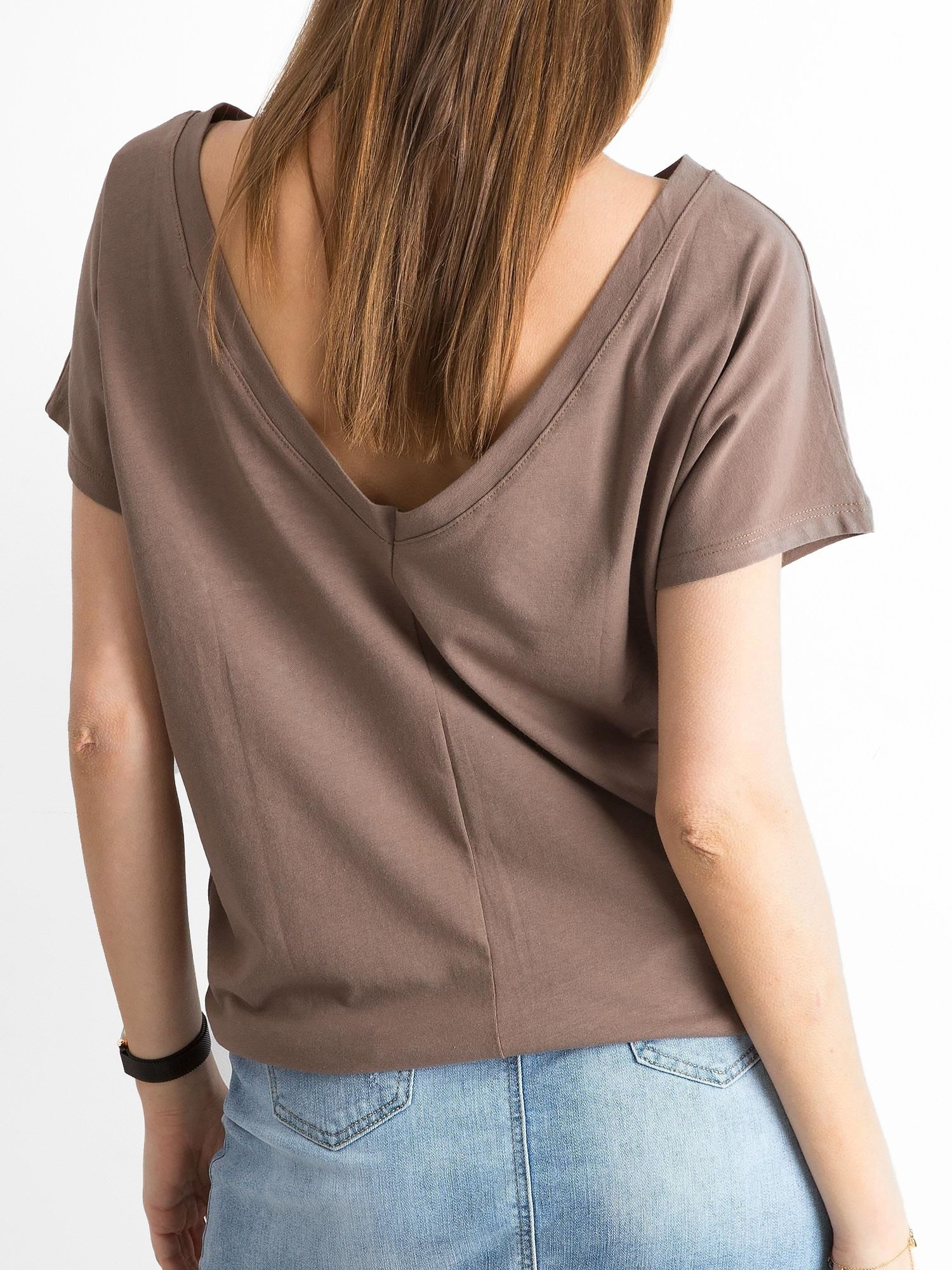 T-shirt Brązowy