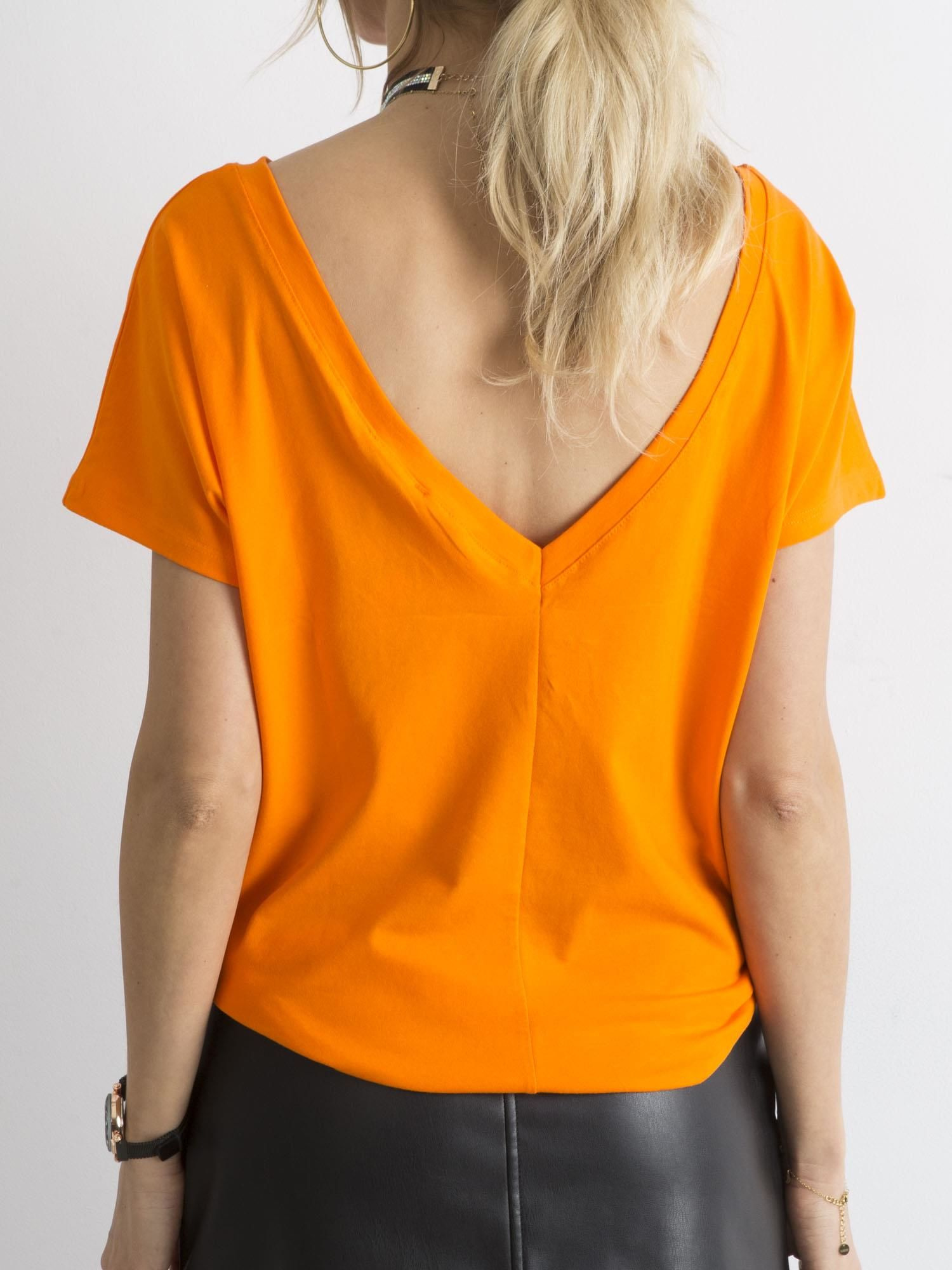 T-shirt Pomarańczowy