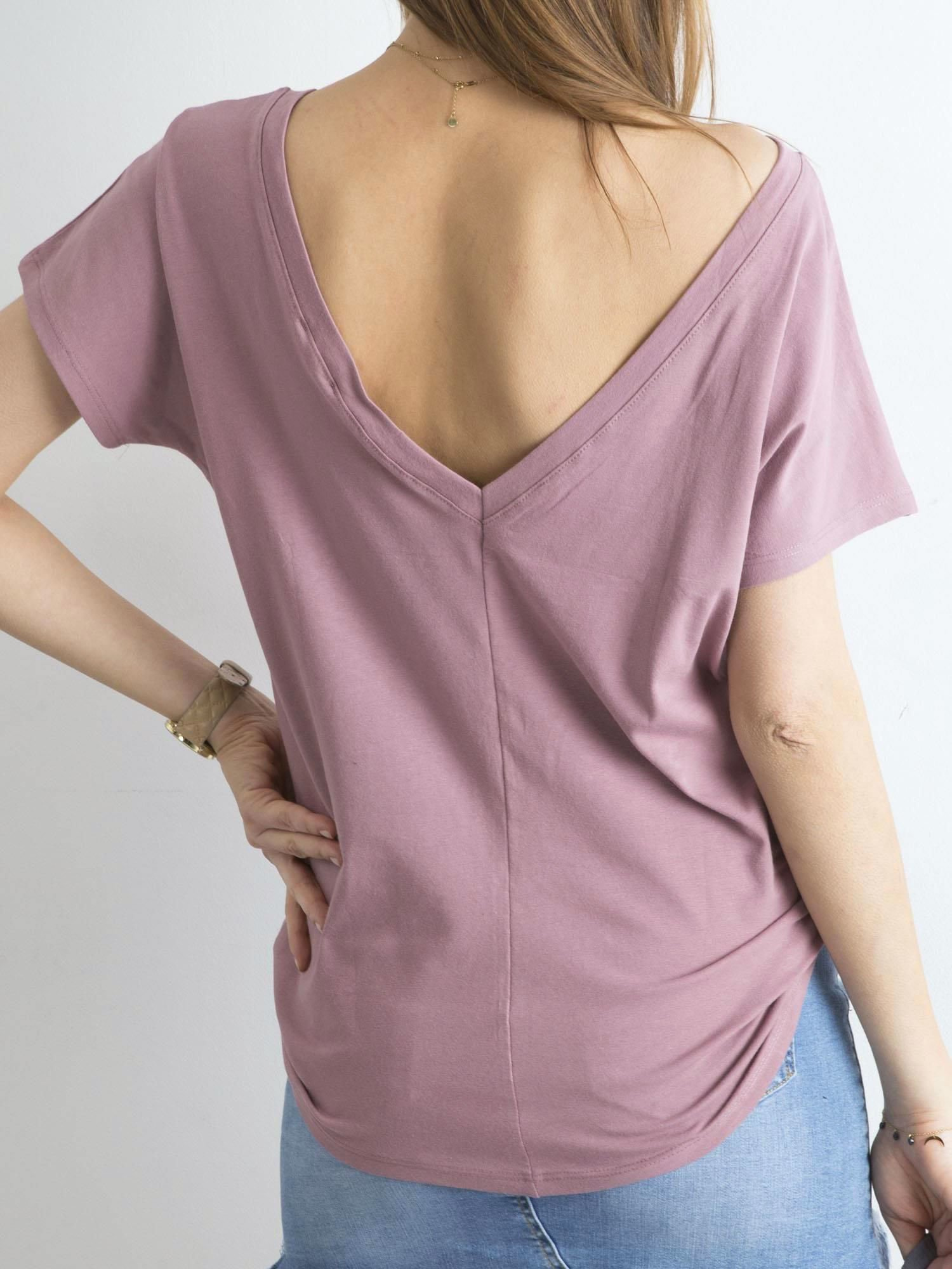 T-shirt Ciemny różowy