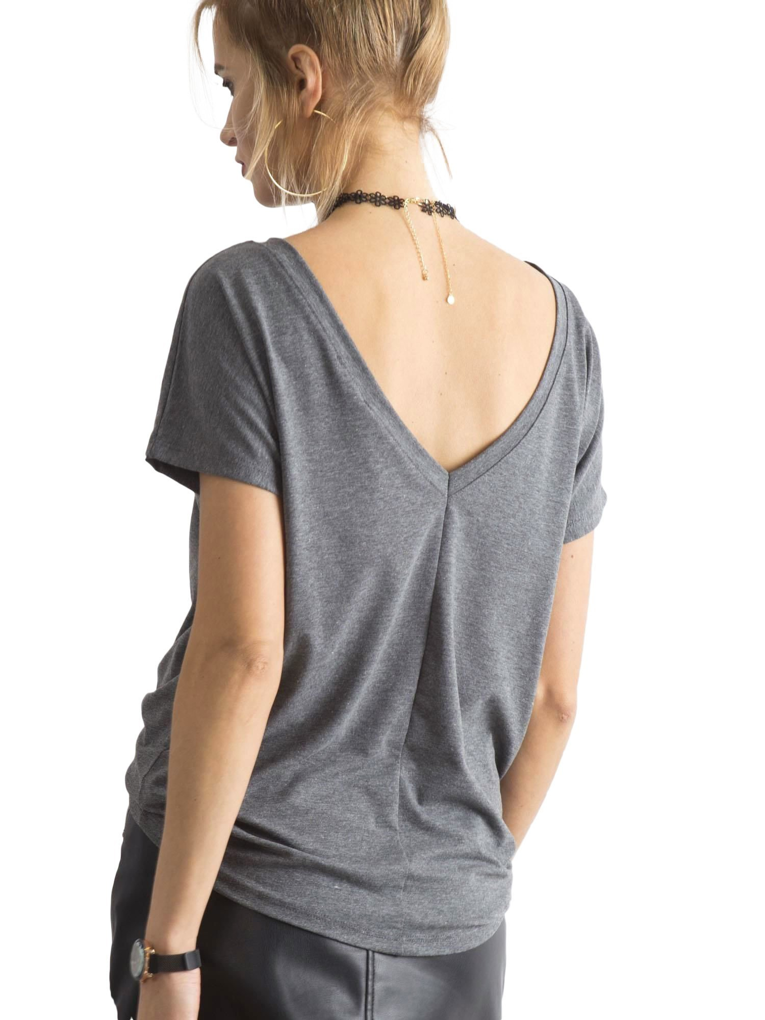 T-shirt Ciemny szary
