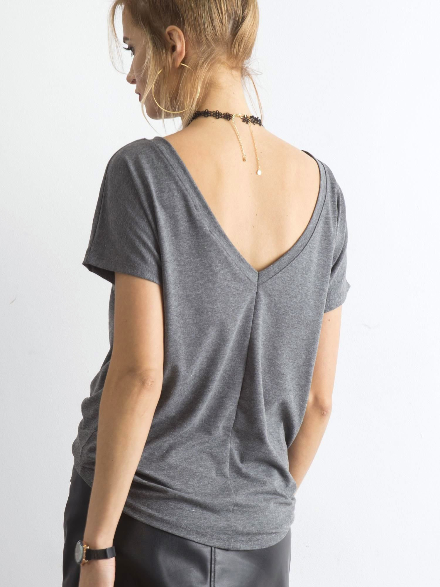 T-shirt Ciemny szary