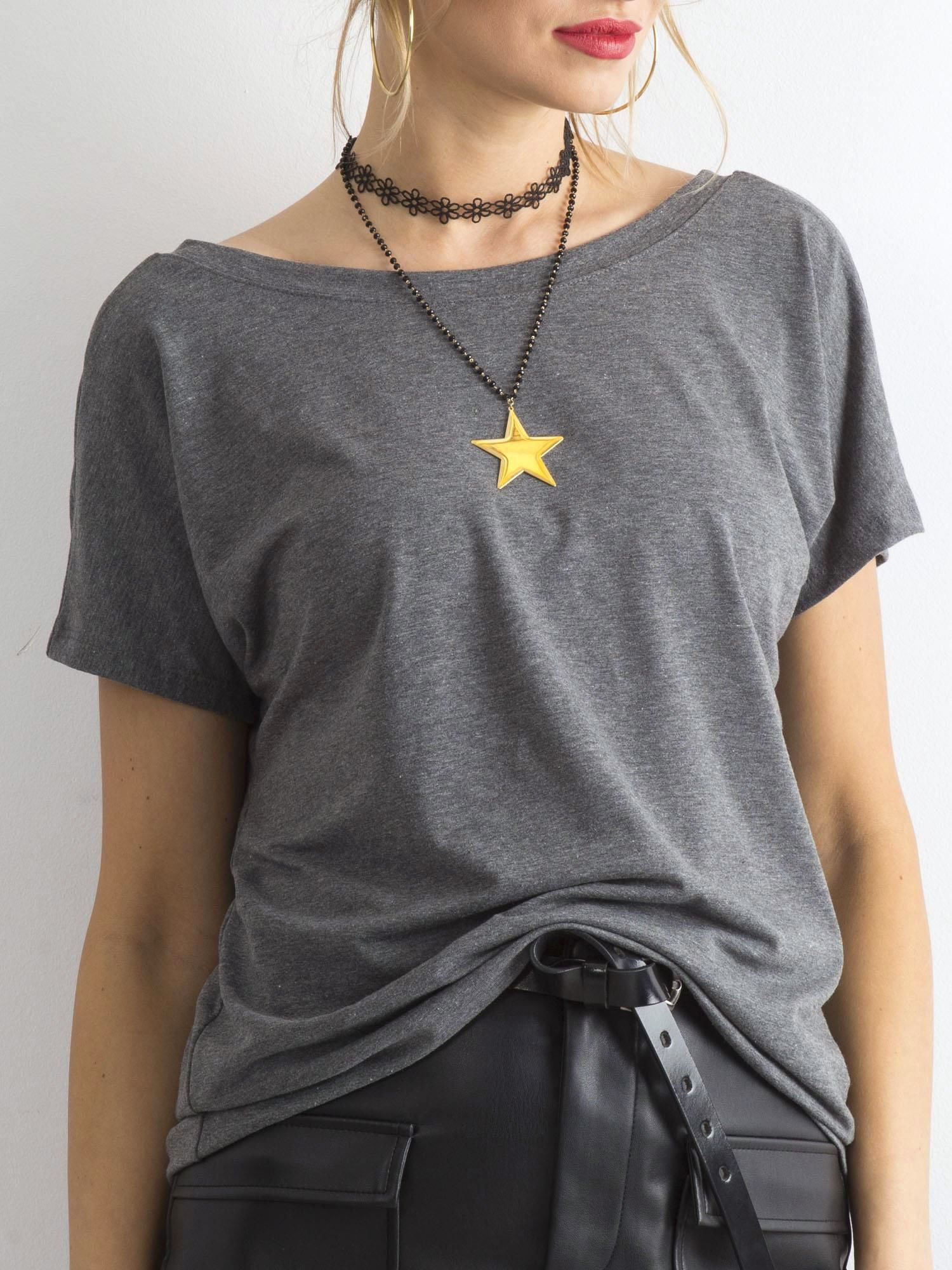 T-shirt Ciemny szary