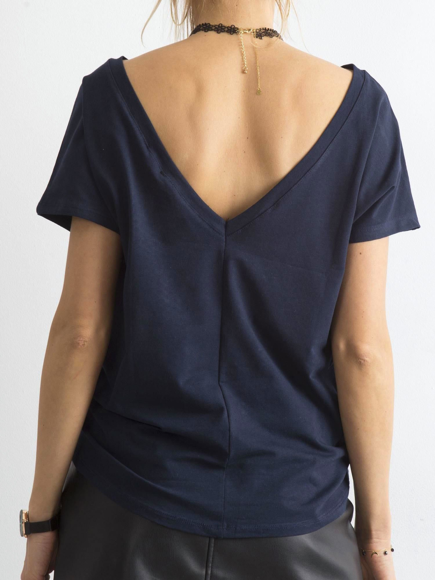 T-shirt Granatowy