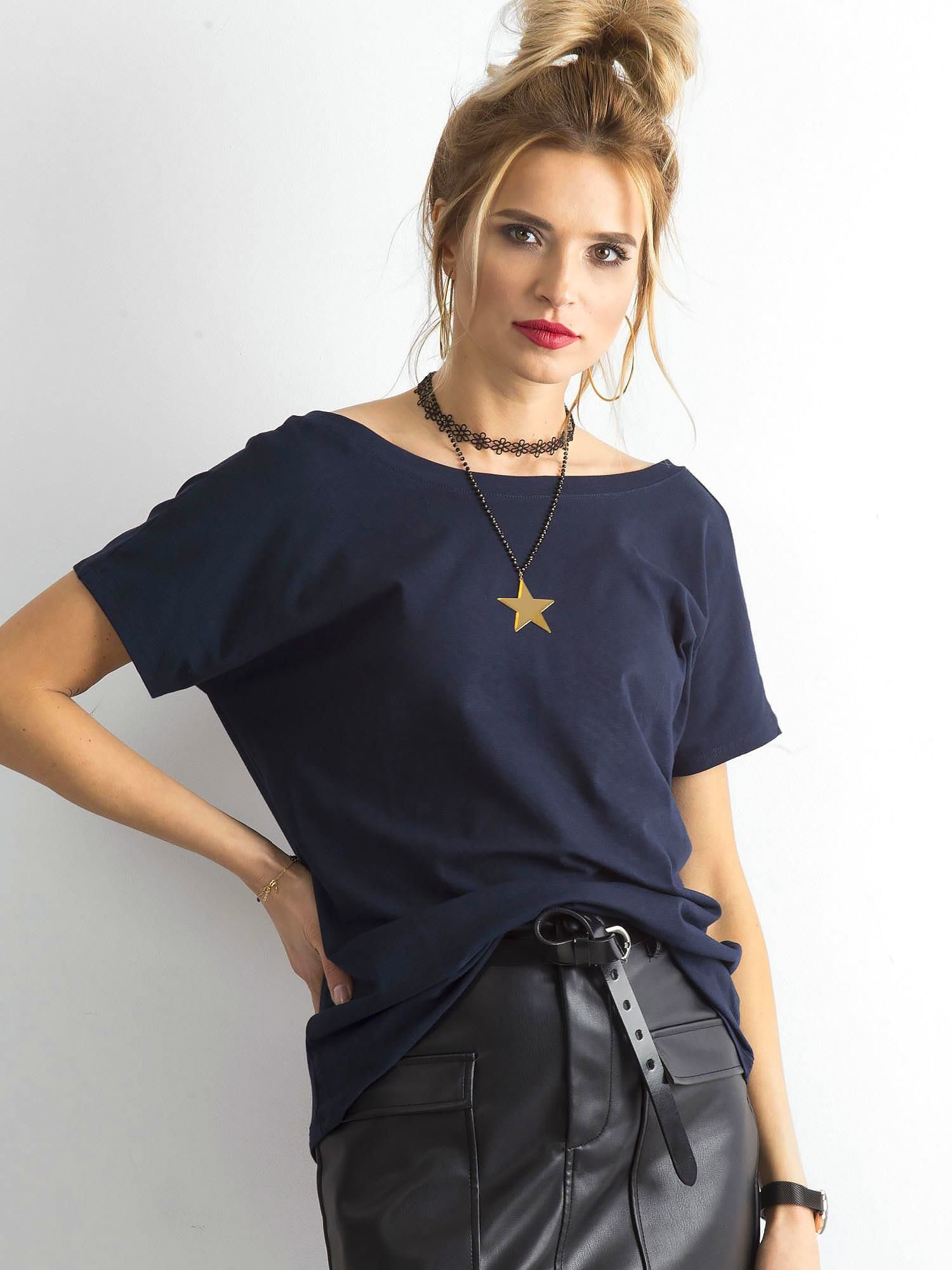 T-shirt Granatowy