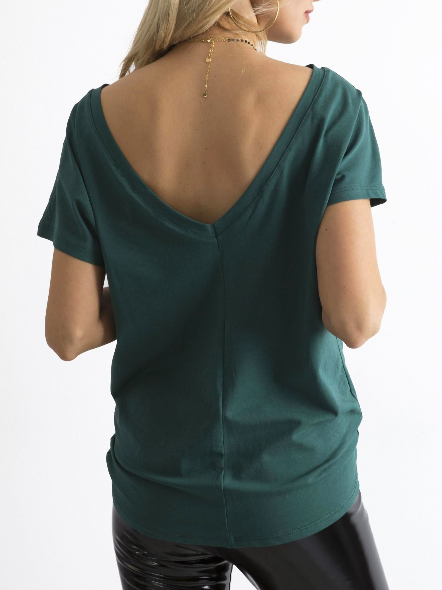 T-shirt Ciemny zielony