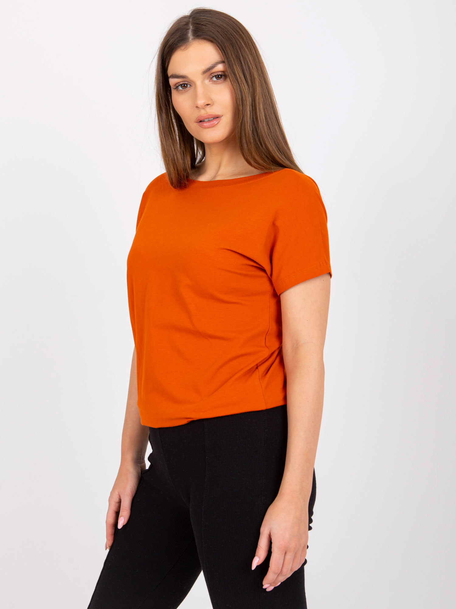 T-shirt Ciemny pomarańczowy