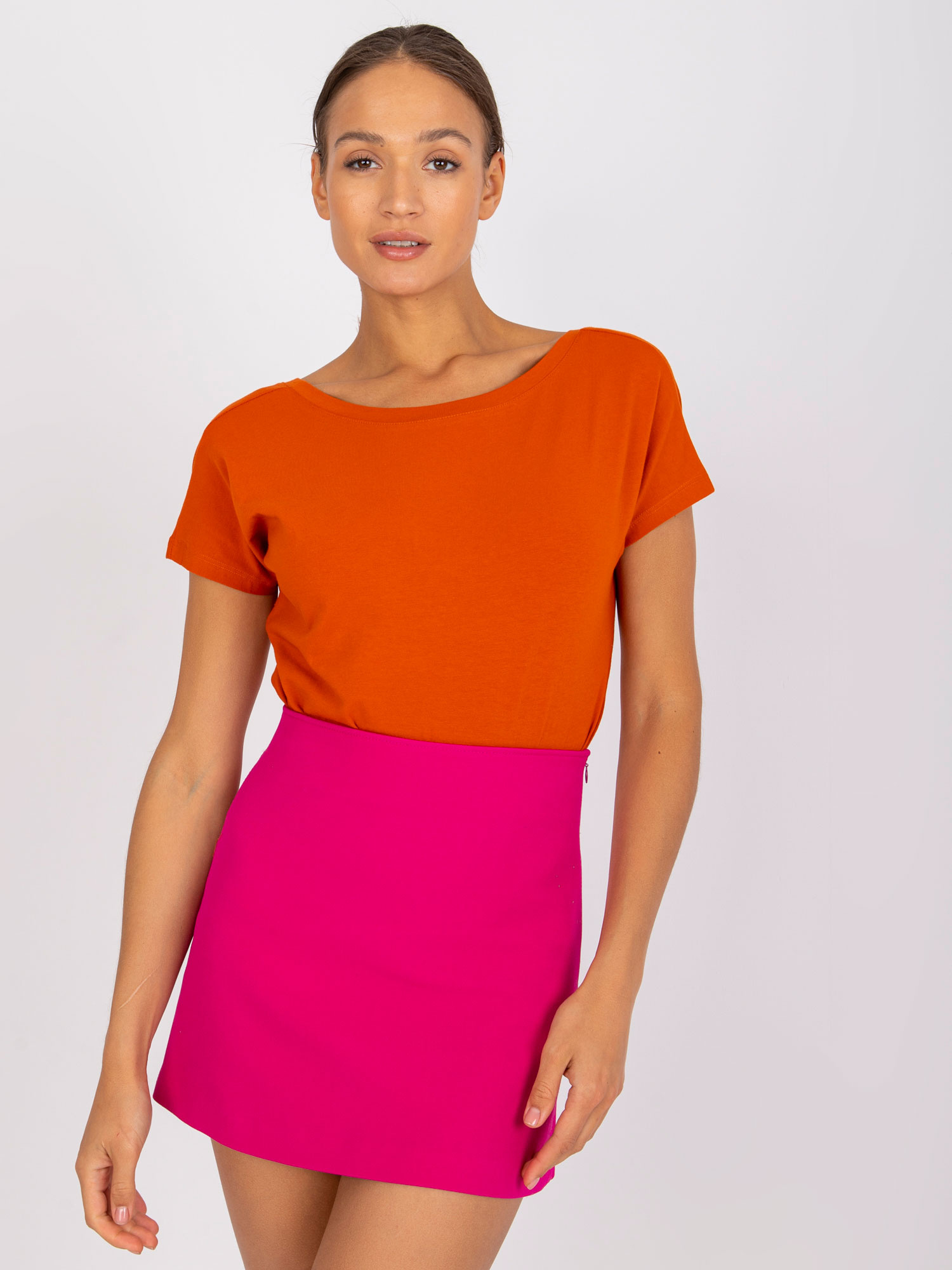 T-shirt Ciemny pomarańczowy