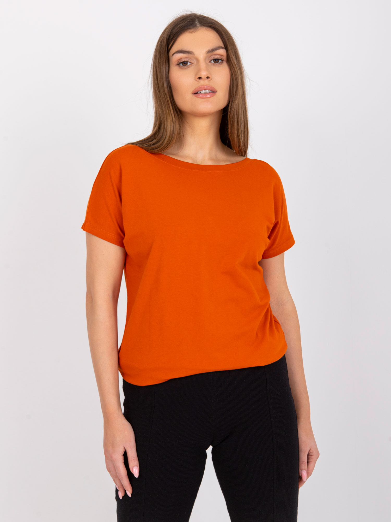 T-shirt Ciemny pomarańczowy