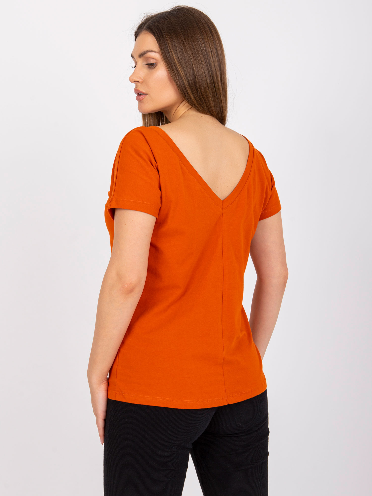 T-shirt Ciemny pomarańczowy