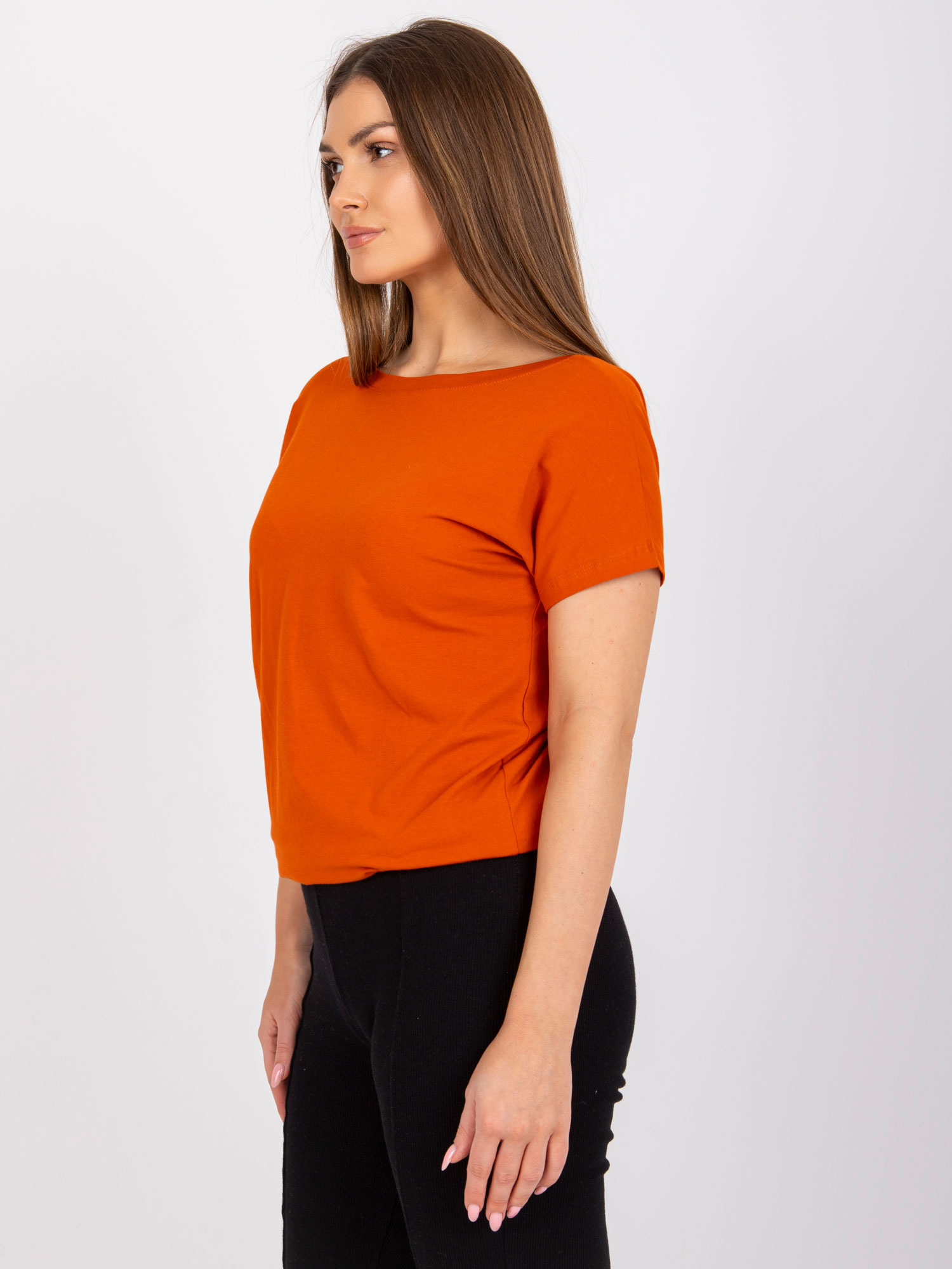 T-shirt Ciemny pomarańczowy