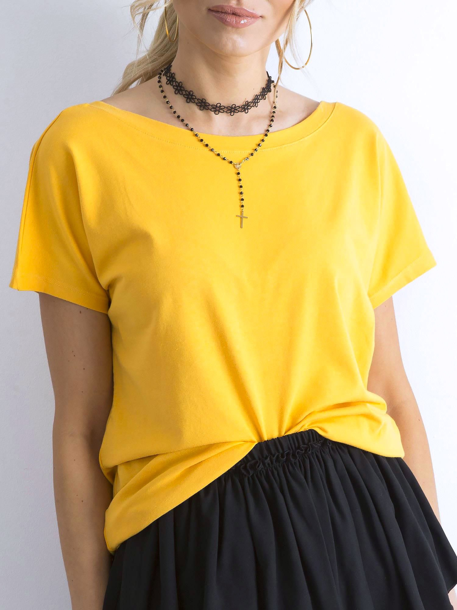 T-shirt Ciemny żółty