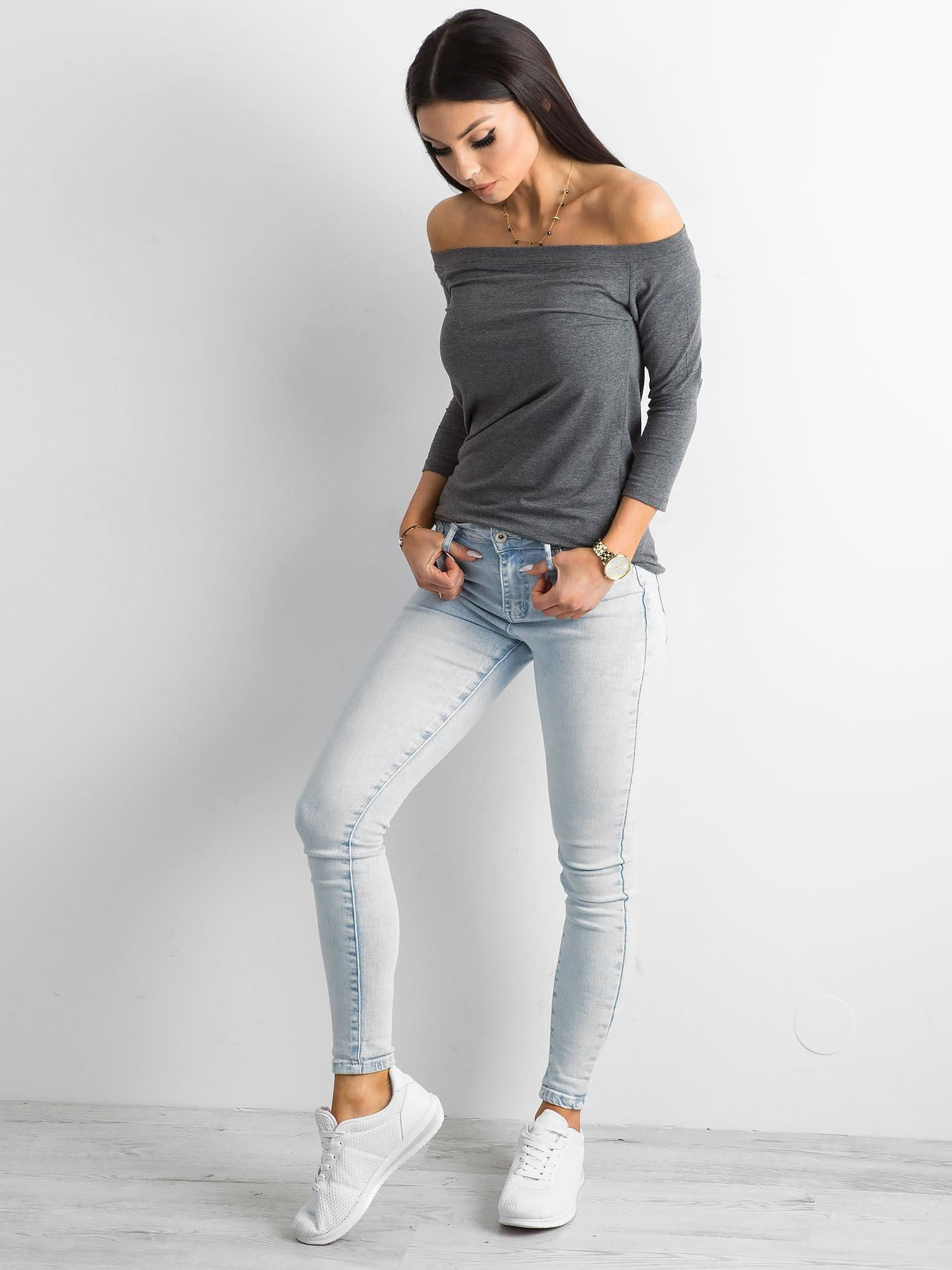 Bluzka Ciemny szary