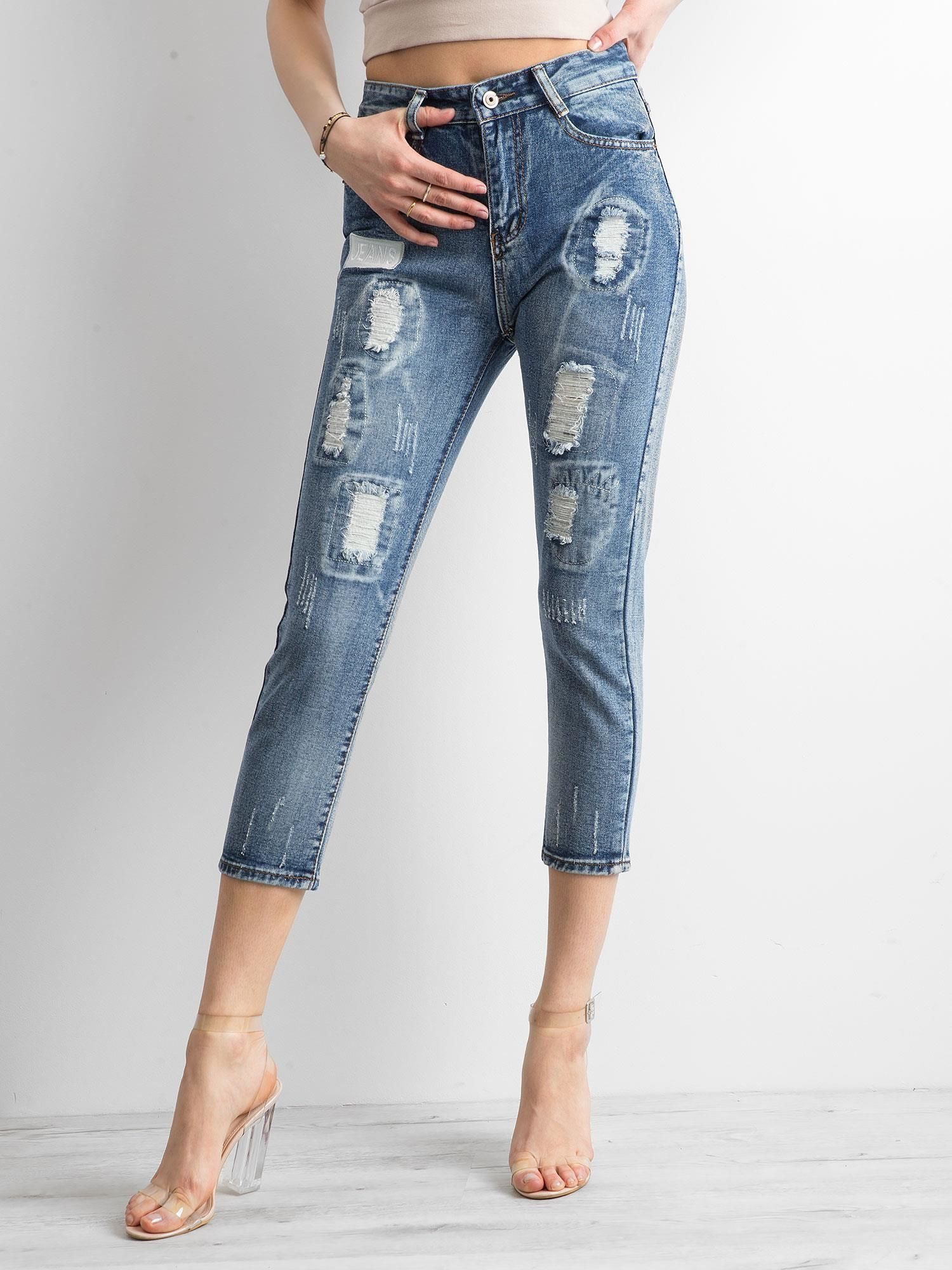 Spodnie jeans Niebieski