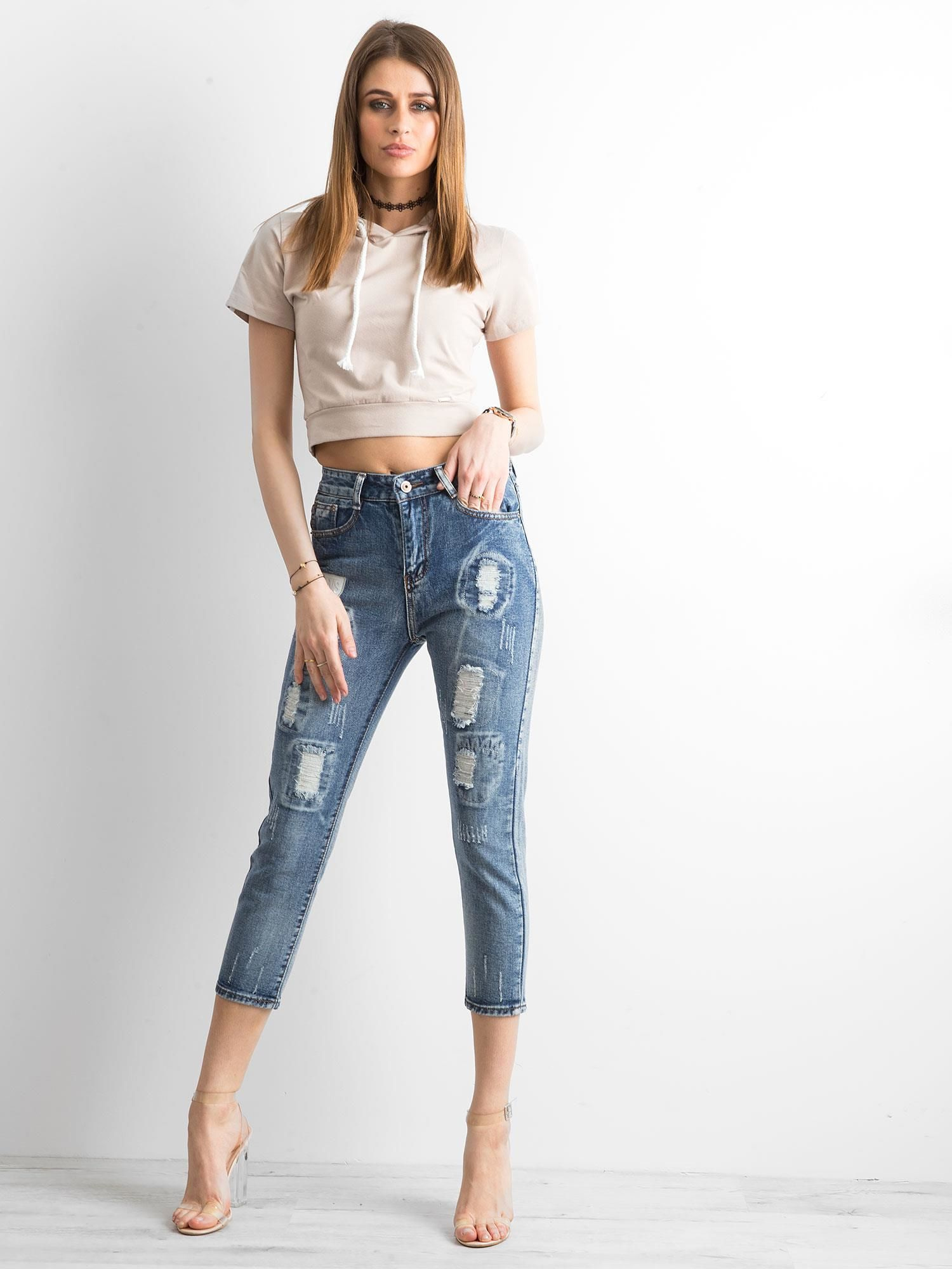 Spodnie jeans Niebieski