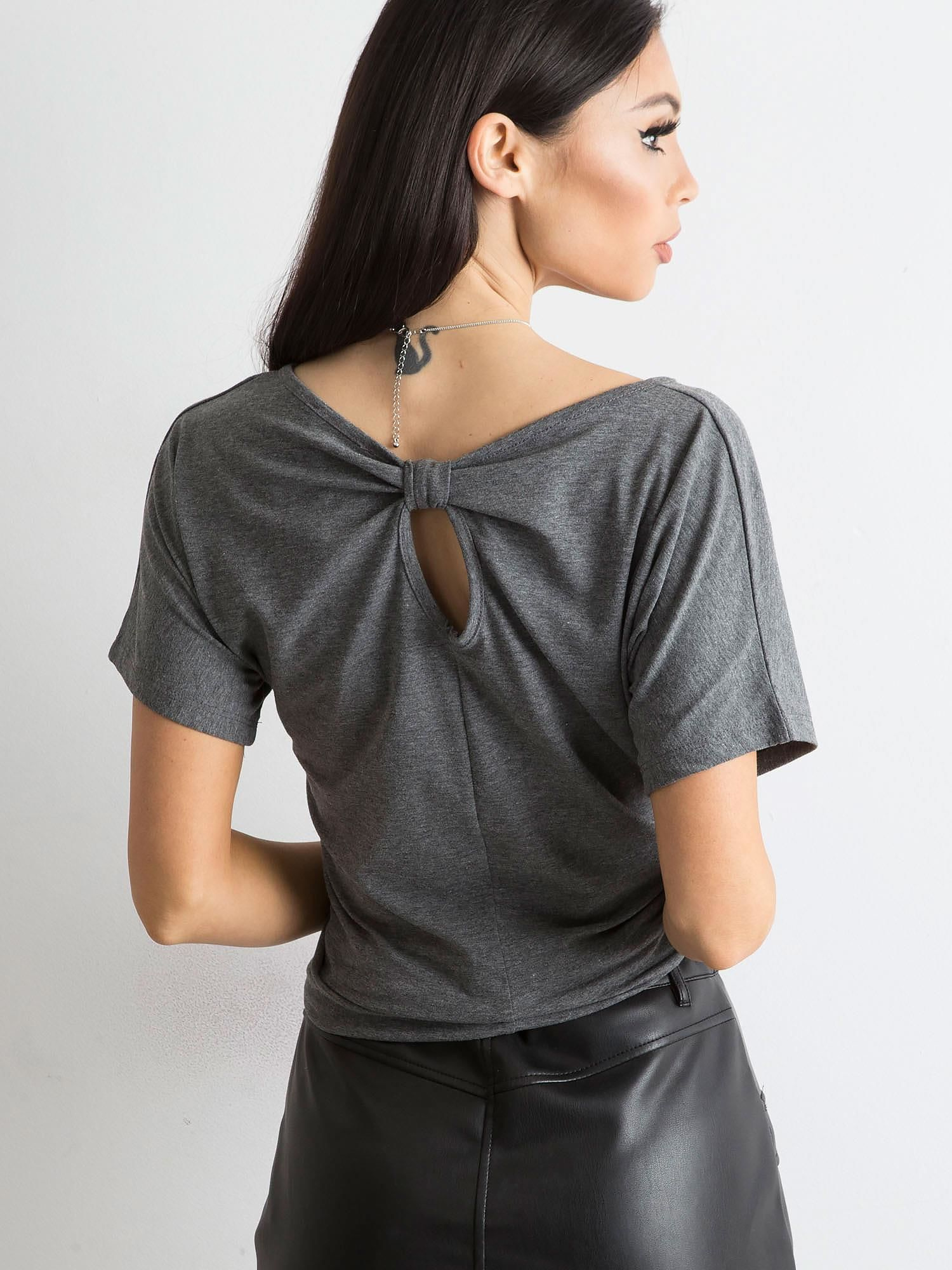 T-shirt Ciemny szary