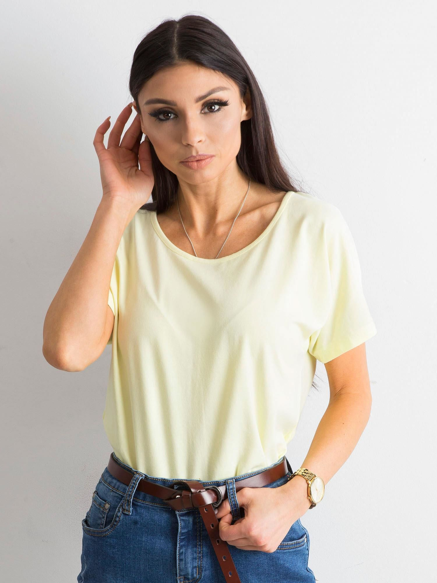 T-shirt Jasny żółty