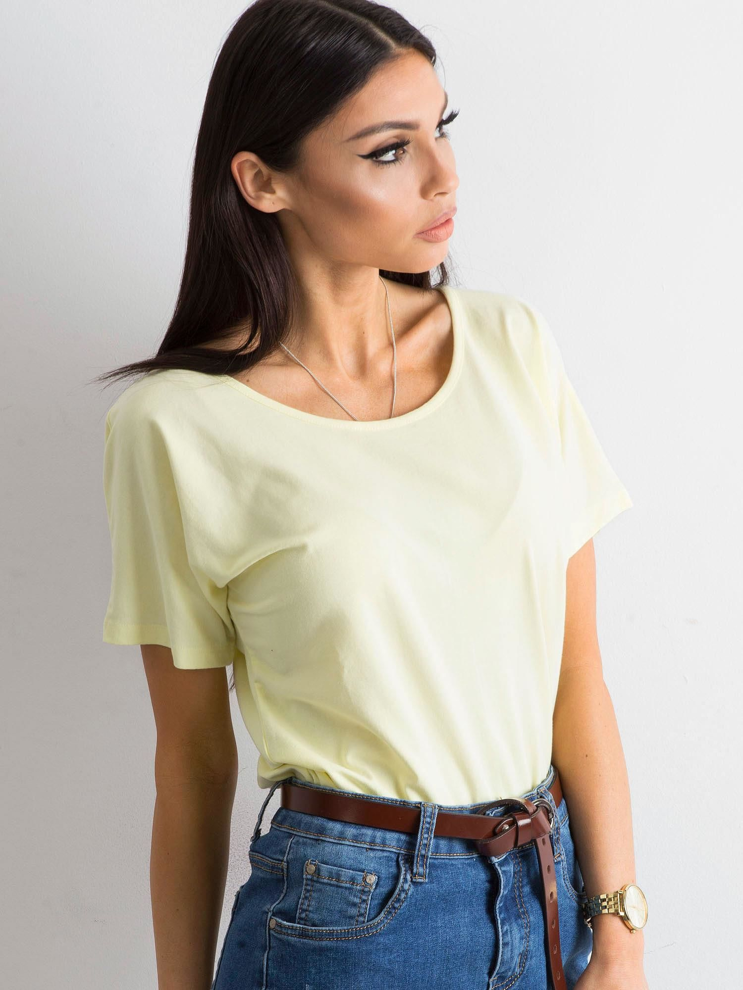 T-shirt Jasny żółty