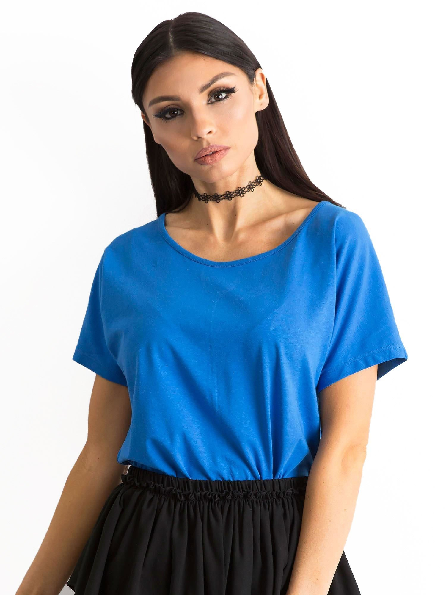 T-shirt Ciemny niebieski