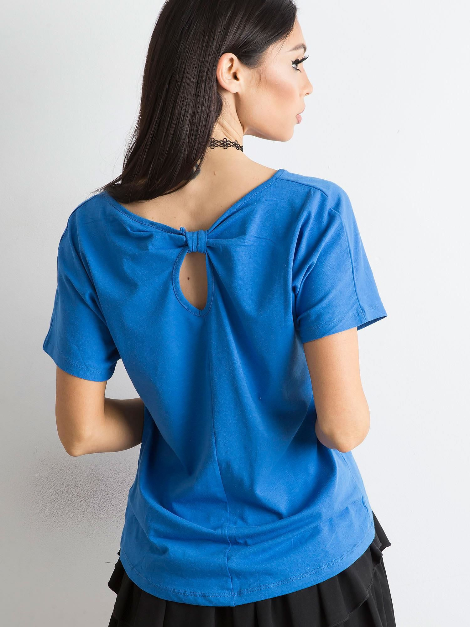 T-shirt Ciemny niebieski
