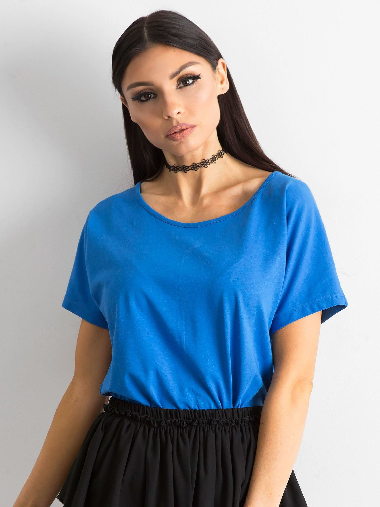 T-shirt Ciemny niebieski