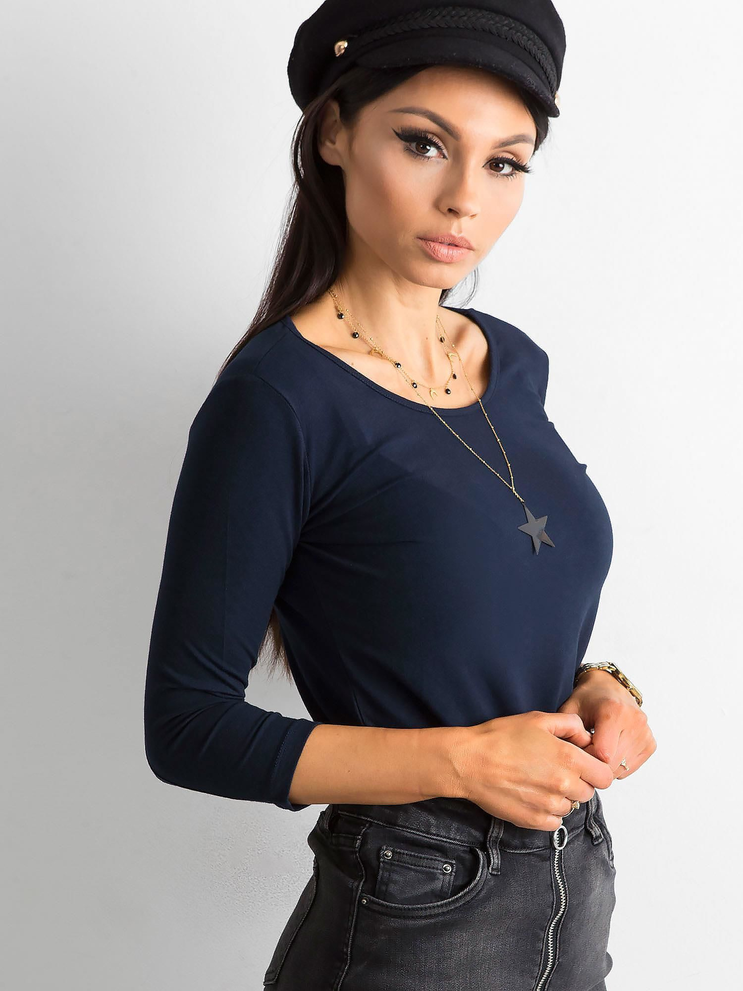 Bluzka Granatowy