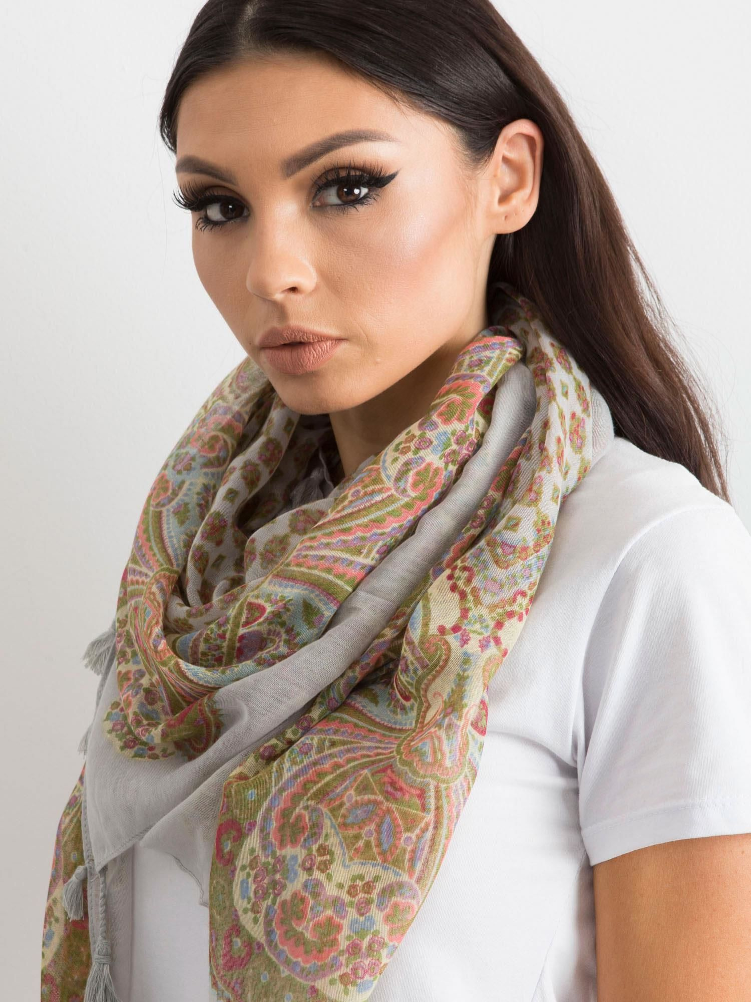 Chustka Jasny szary