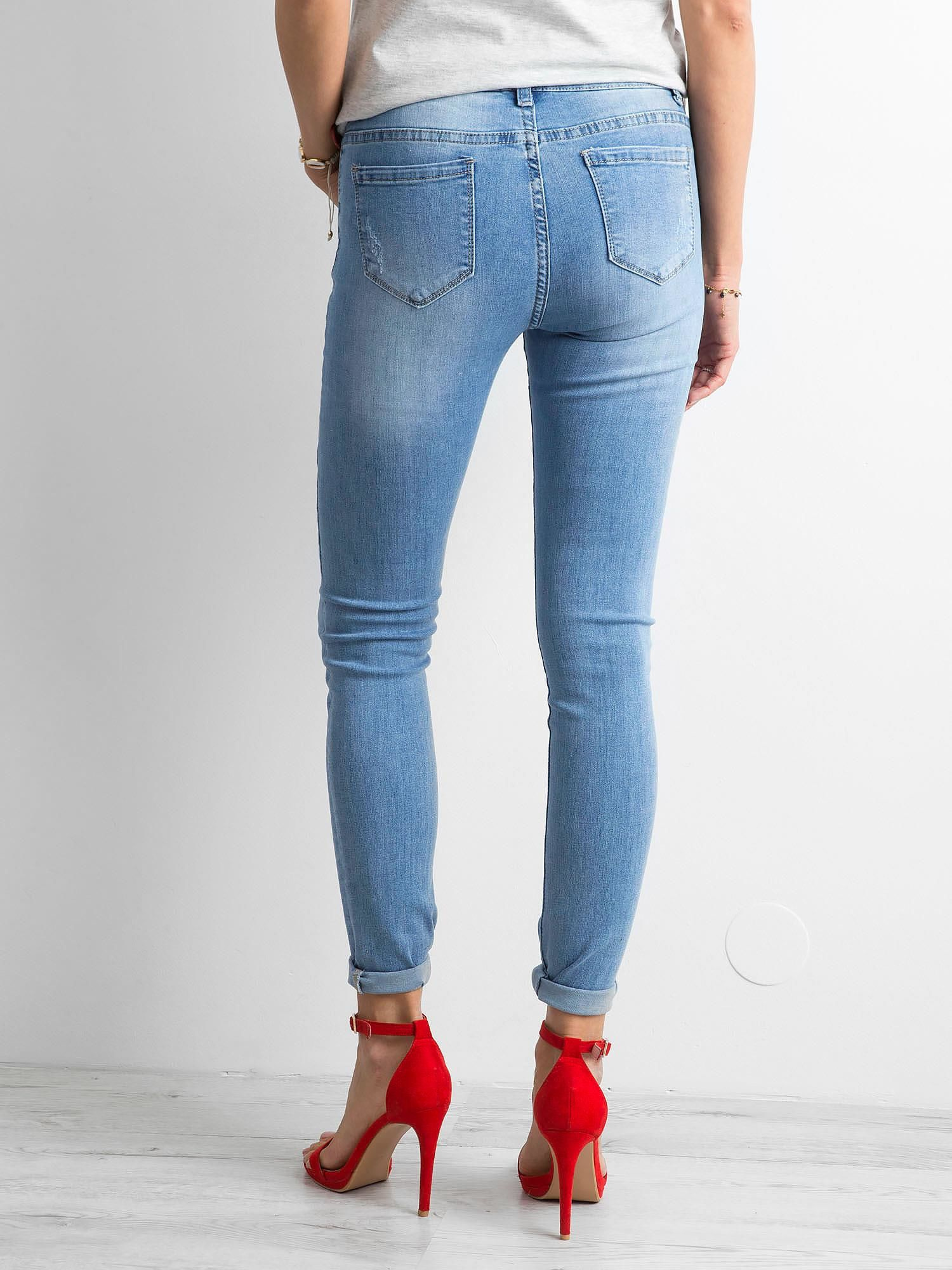 Spodnie jeans Niebieski