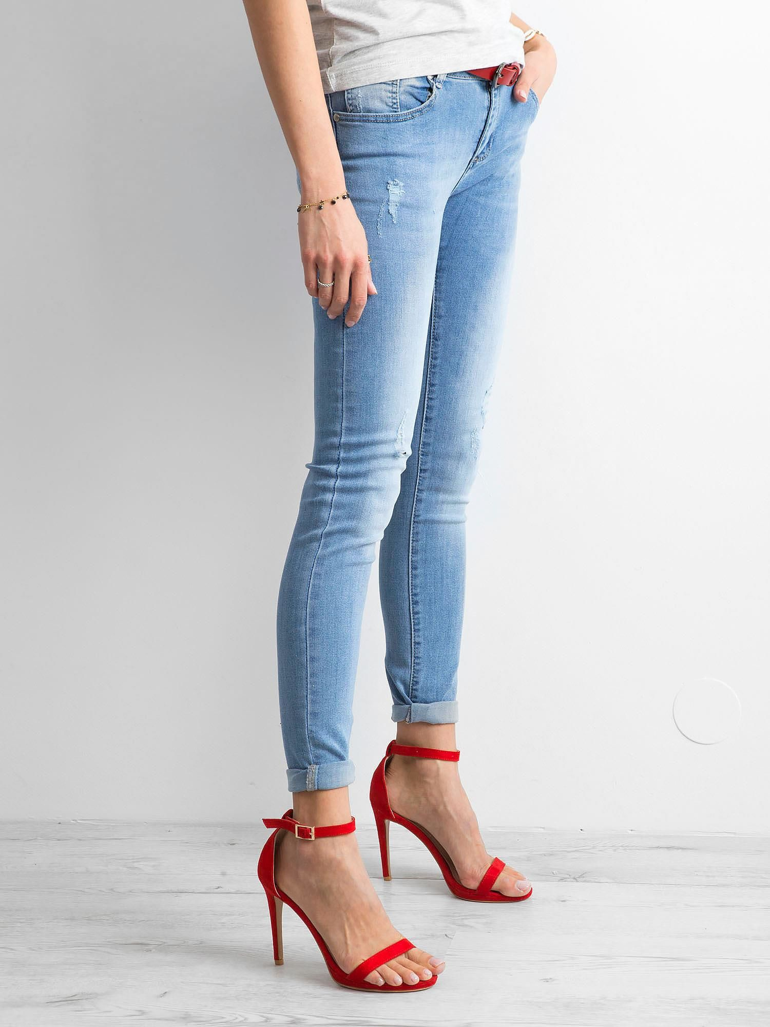 Spodnie jeans Niebieski