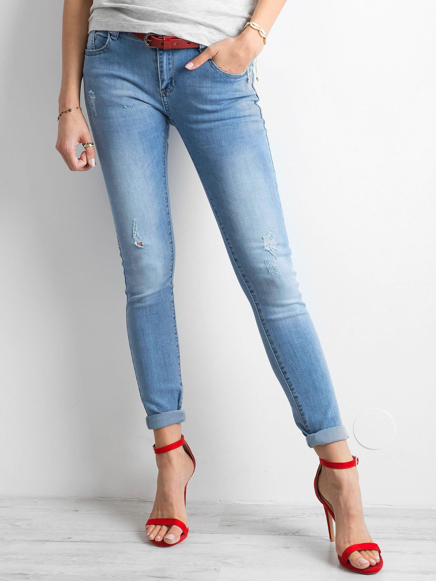 Spodnie jeans Niebieski